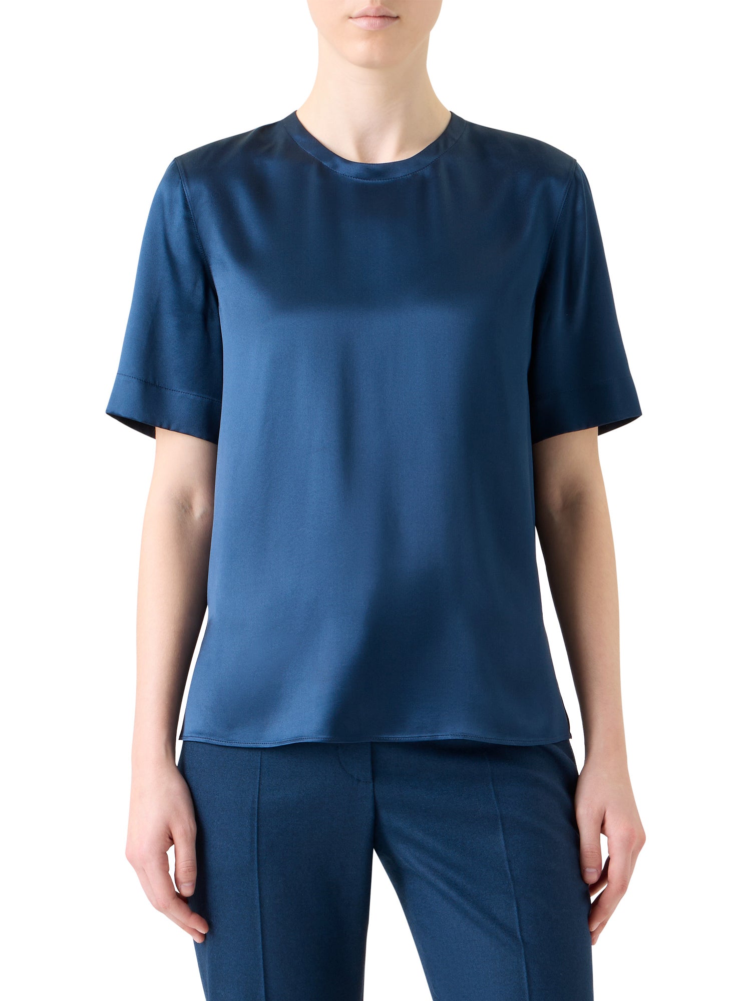 Silk T-Shirt Blouse