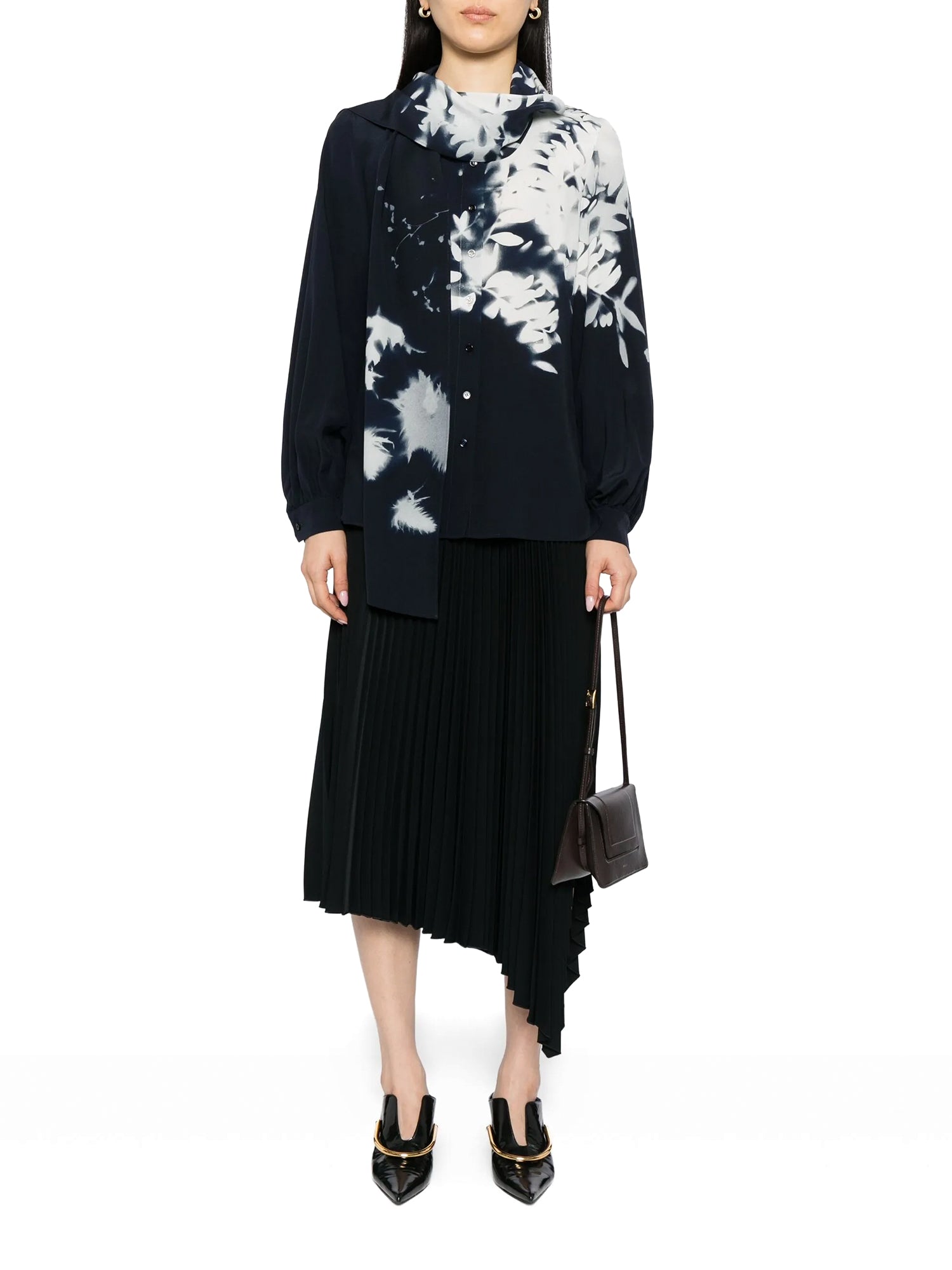 Silk Crêpe Wildflower Blouse