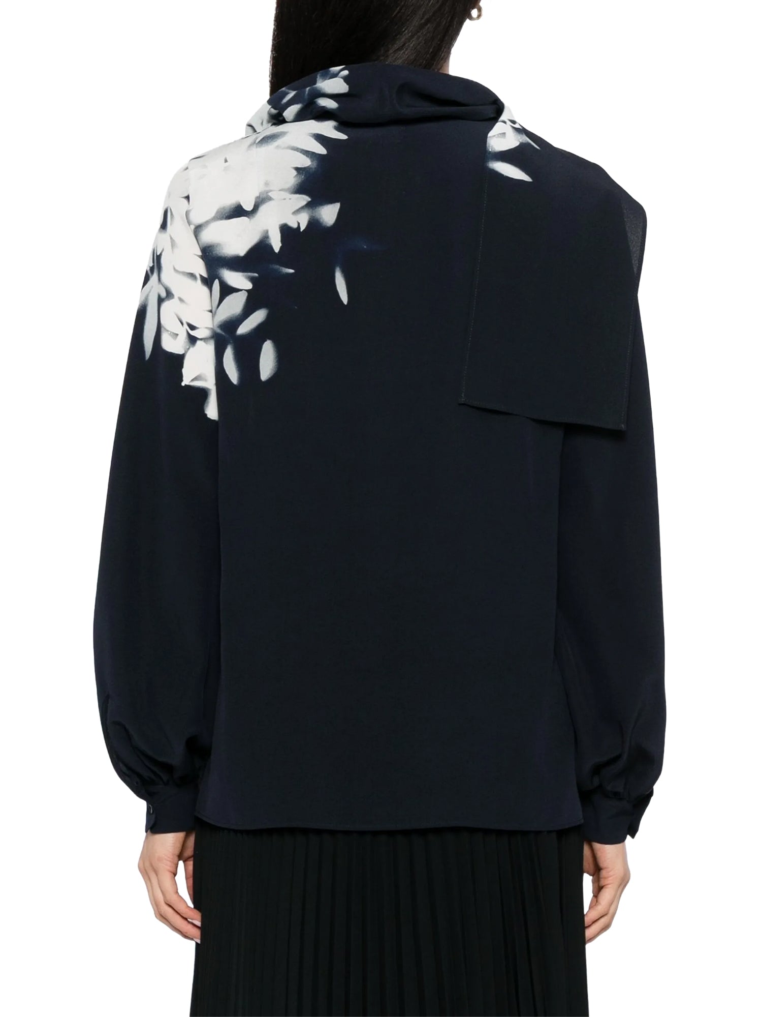 Silk Crêpe Wildflower Blouse