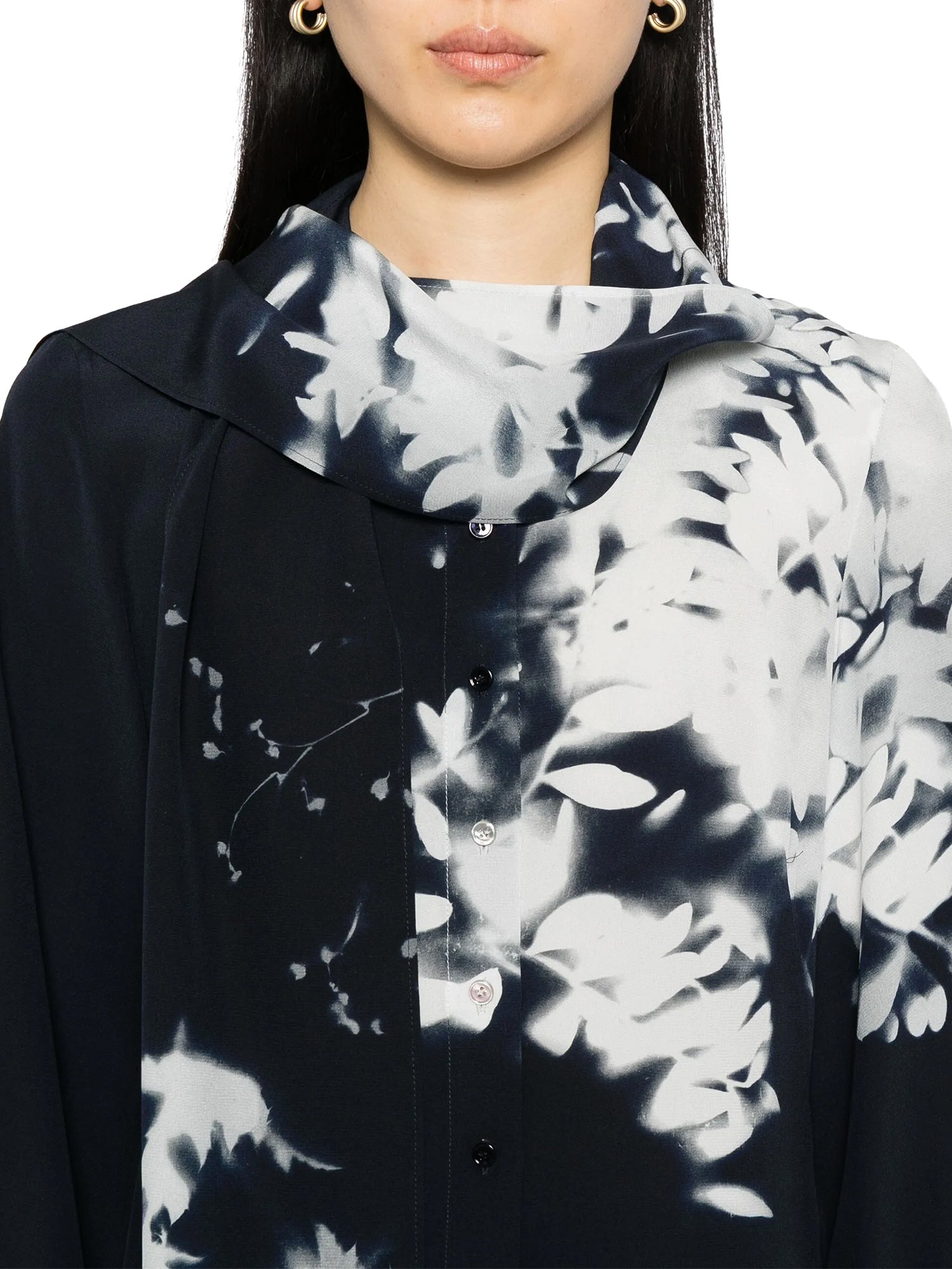 Silk Crêpe Wildflower Blouse