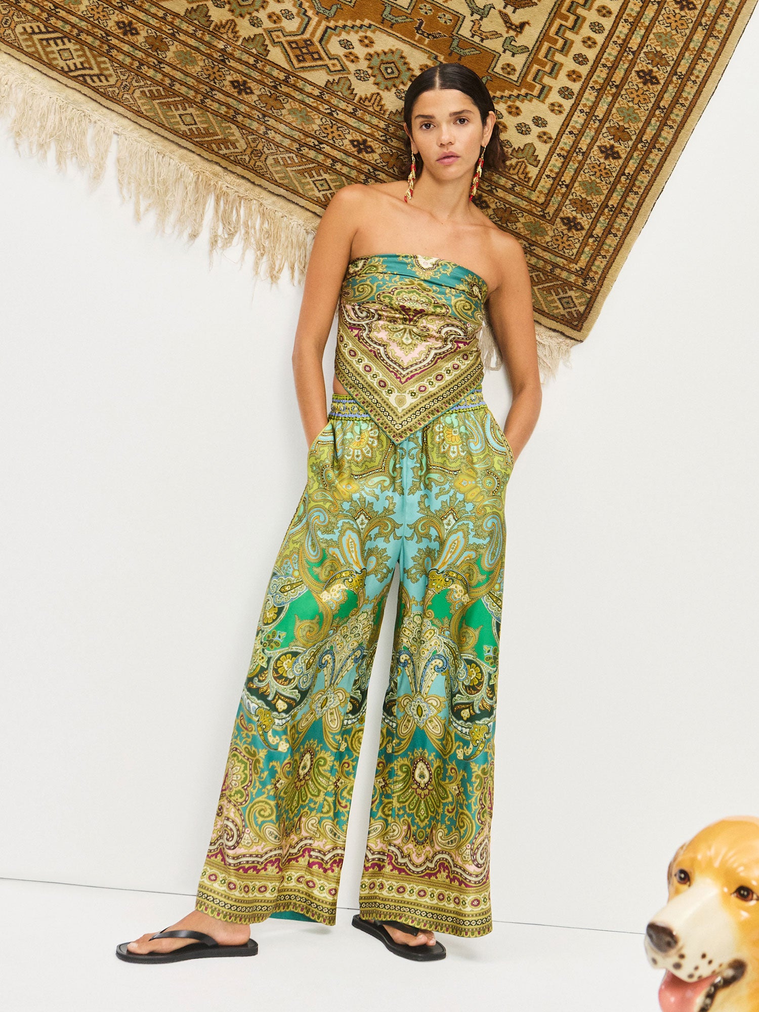 Clemenza Silk Pants