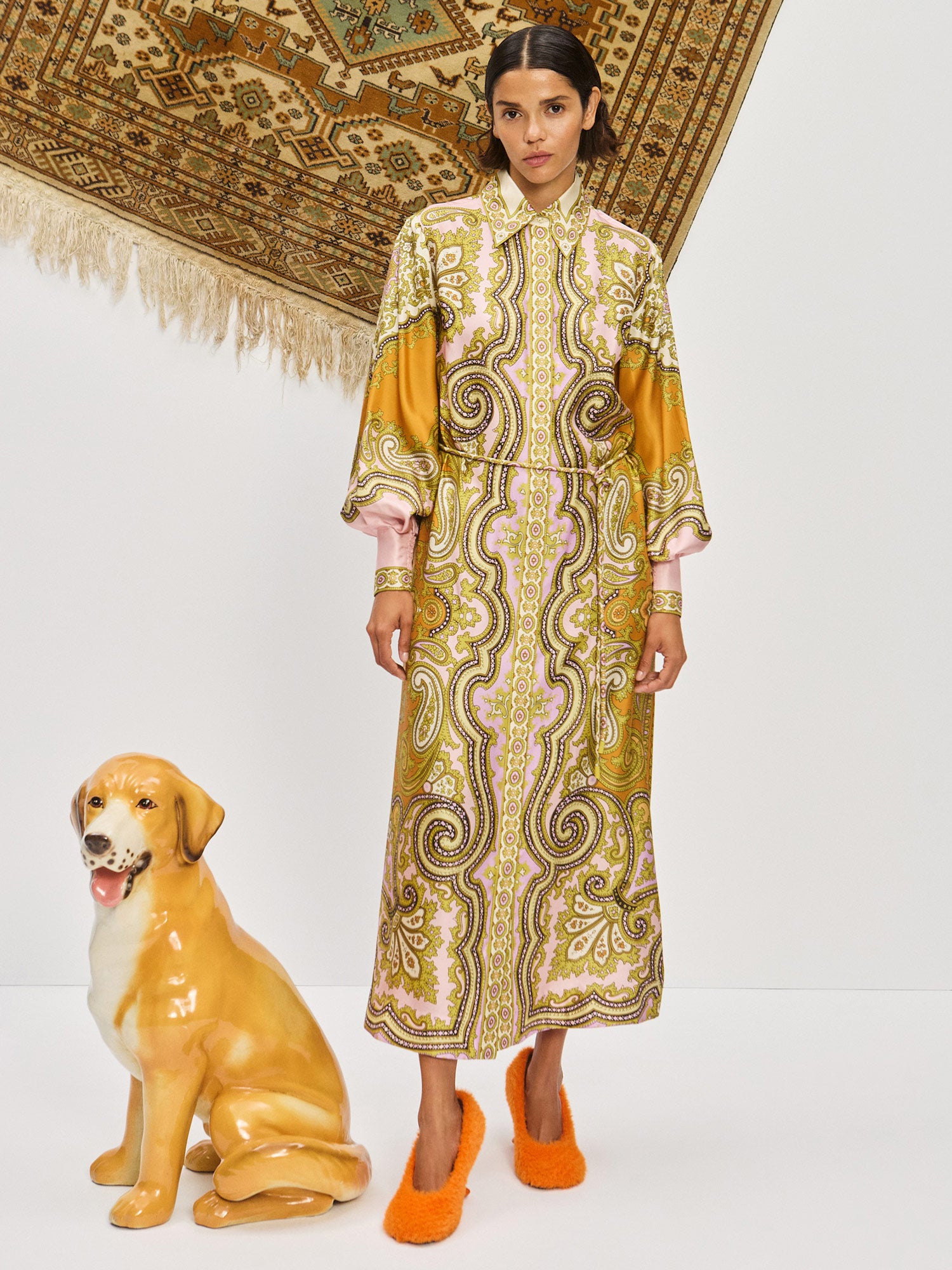 Clemenza Silk Shirtdress