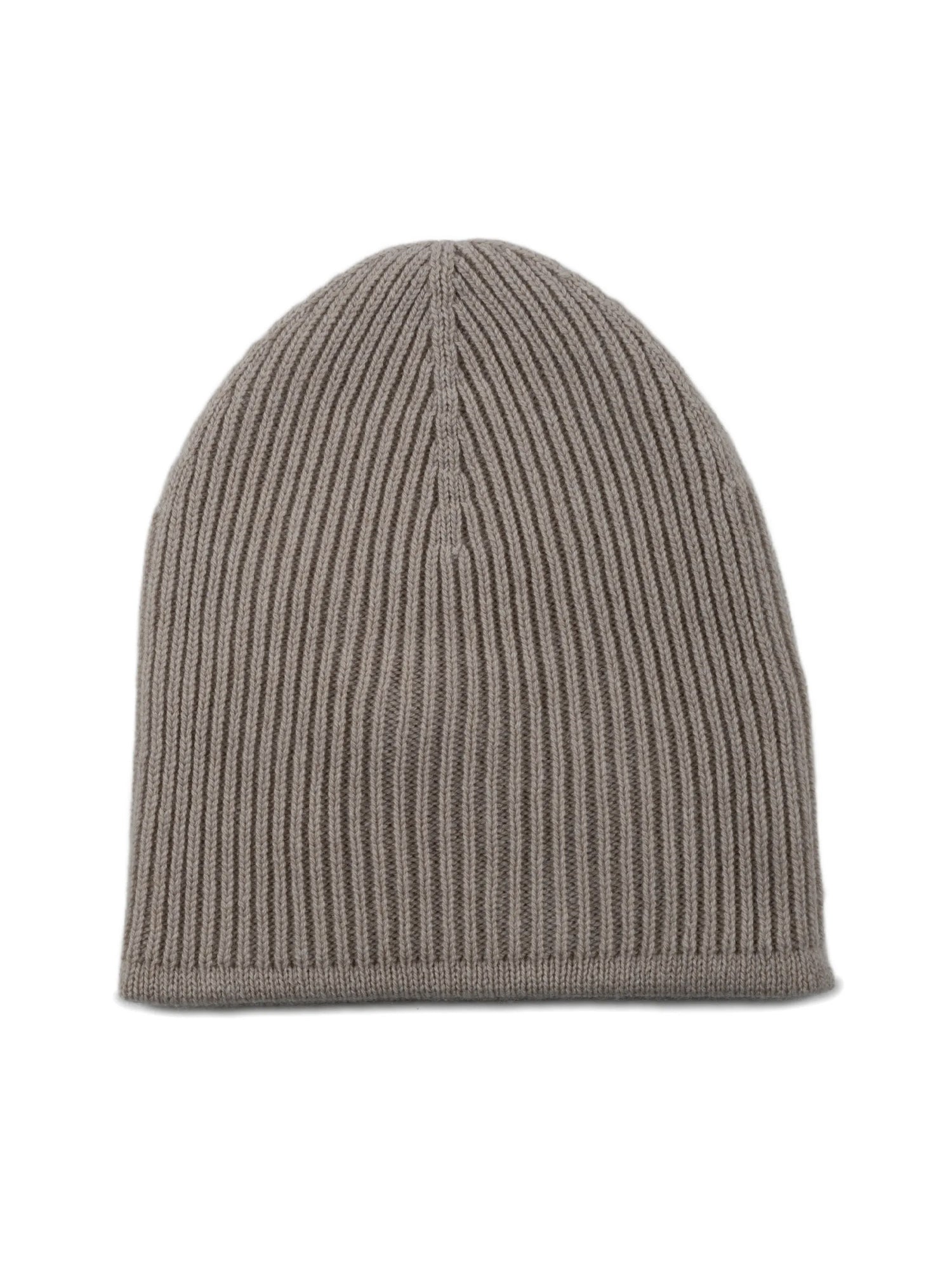 Ribbed Cashmere Beanie