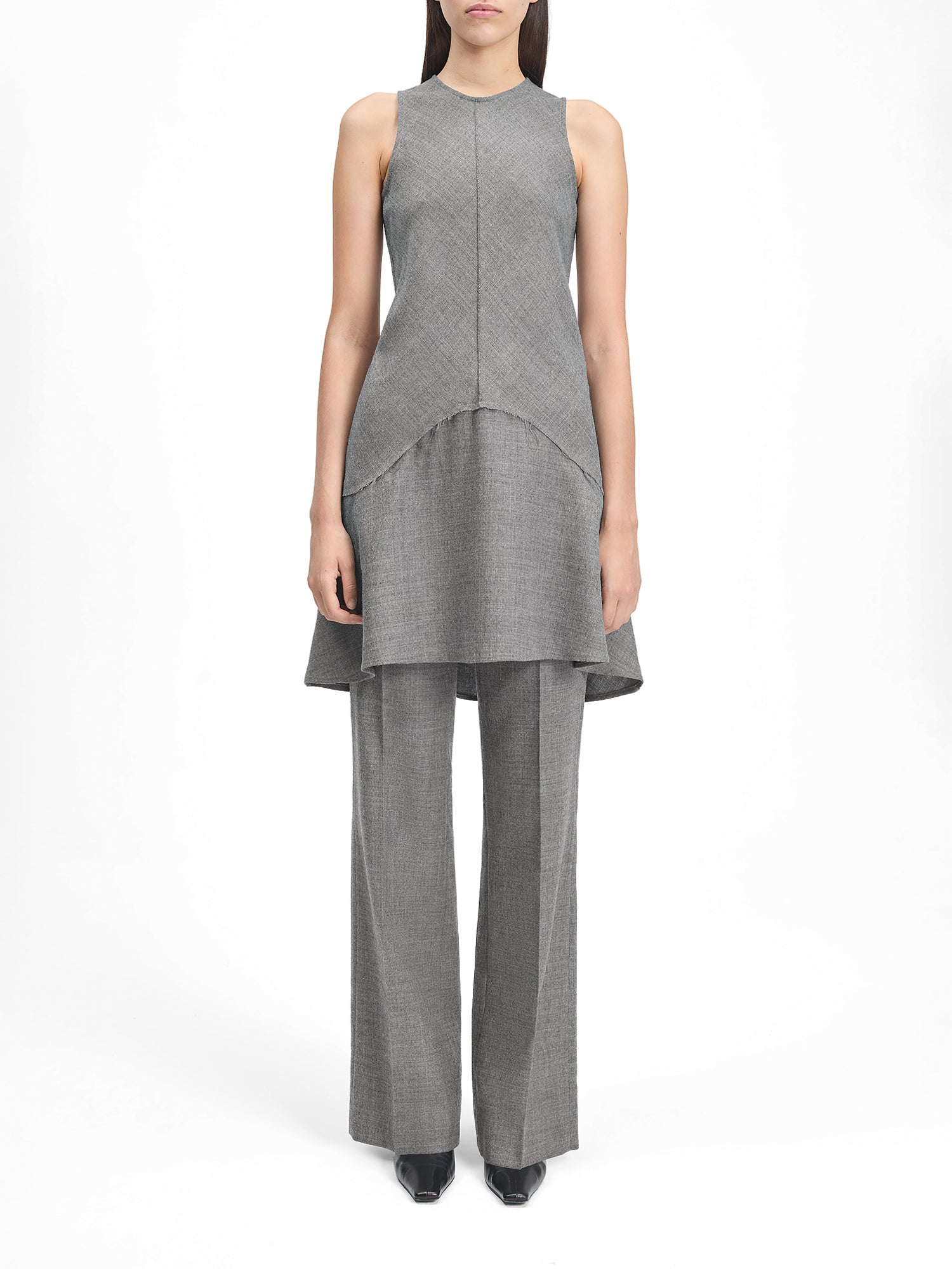 Shield Melange Mini Dress