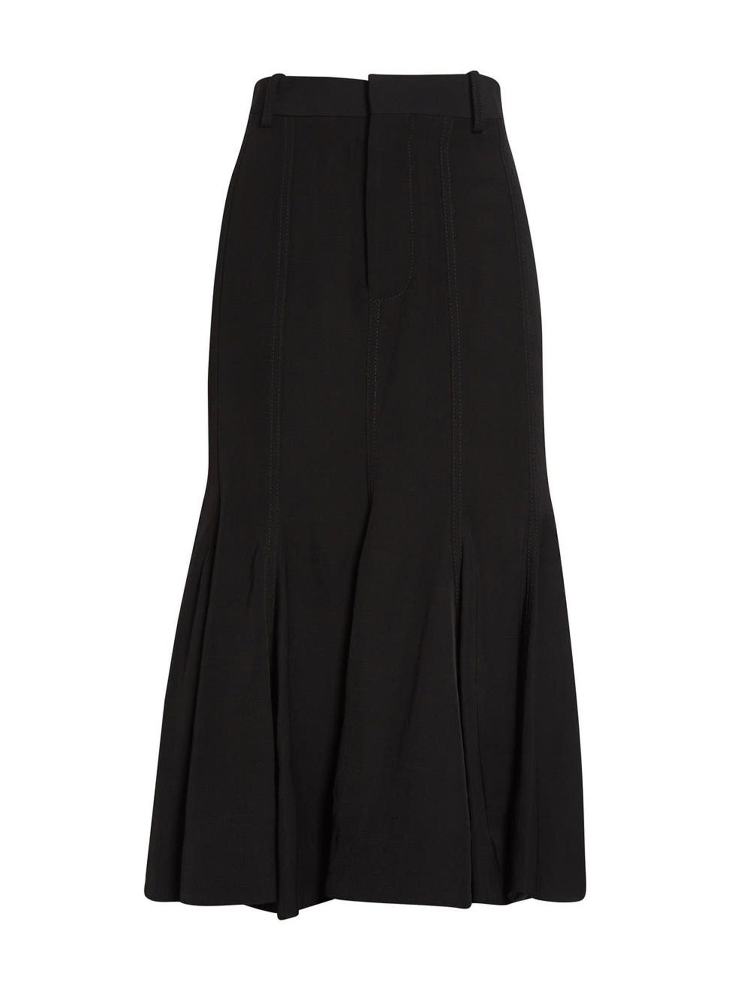 Viscose And Linen Skirt