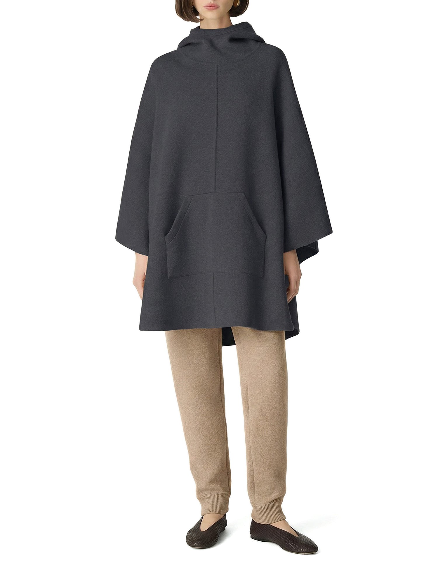 Cashmere Hooded Cape