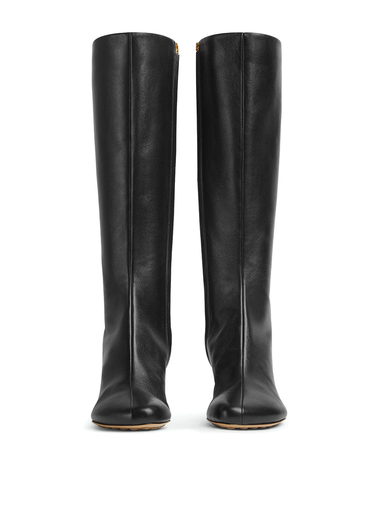 靴 BOTTEGA VENETA Leather Long Boots Black Bottega Veneta James Leather Knee-High Riding Boots - Bergdorf Goodman