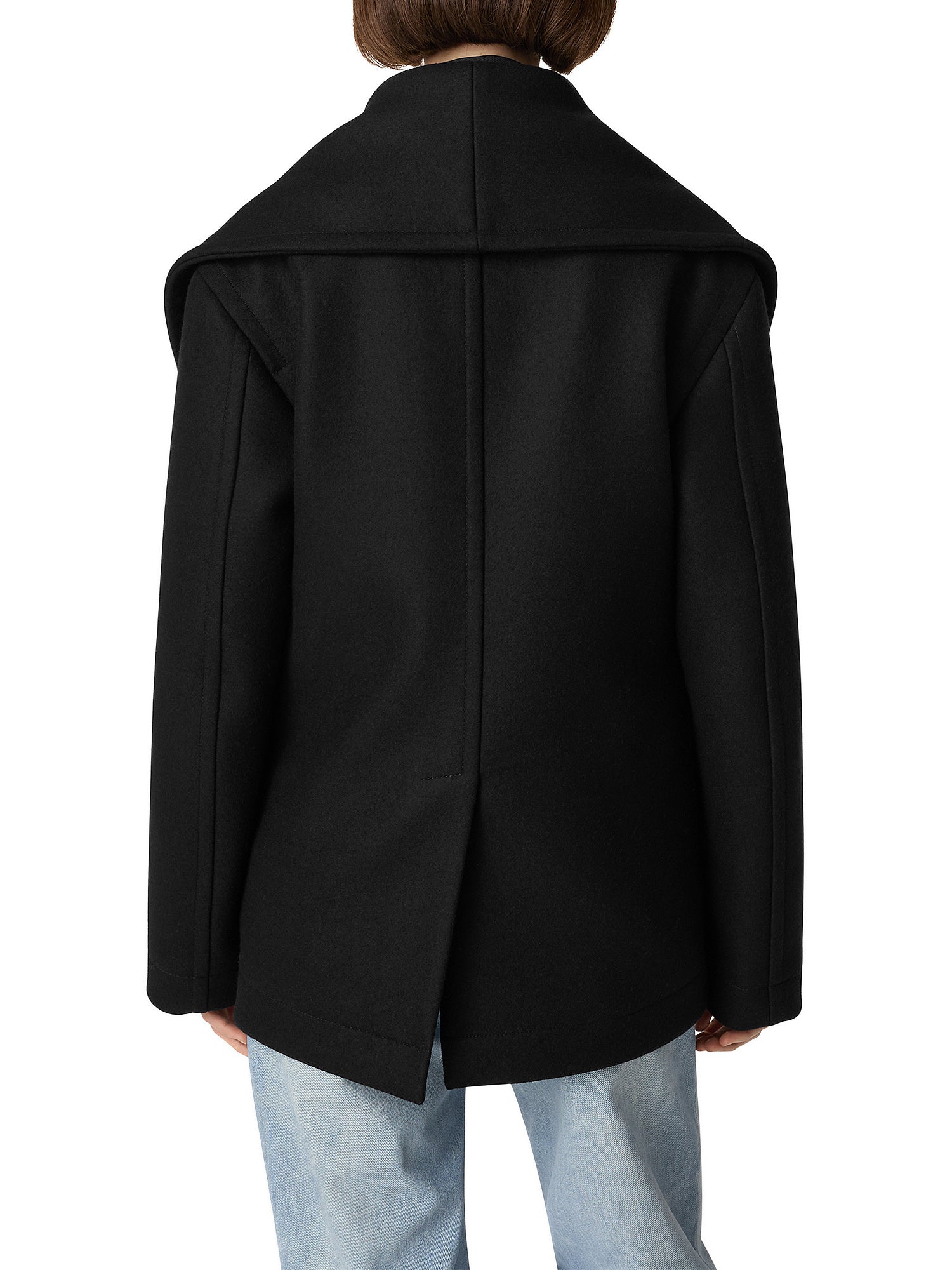 Stretch Wool Short Coat