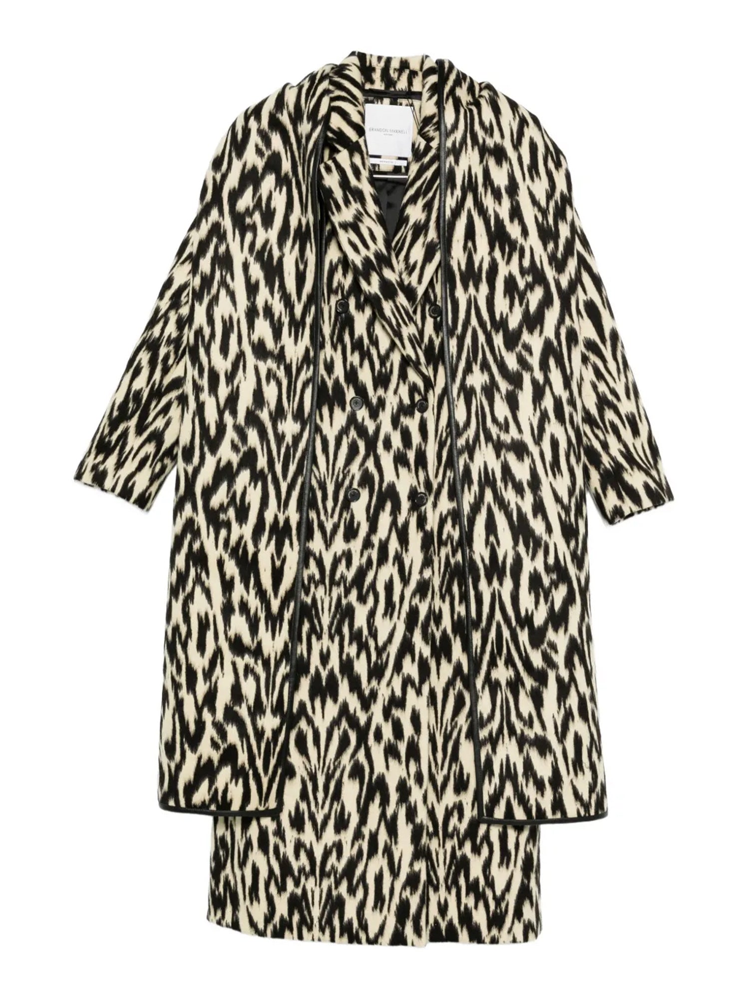 Demi Double Breasted Coat with Scarf