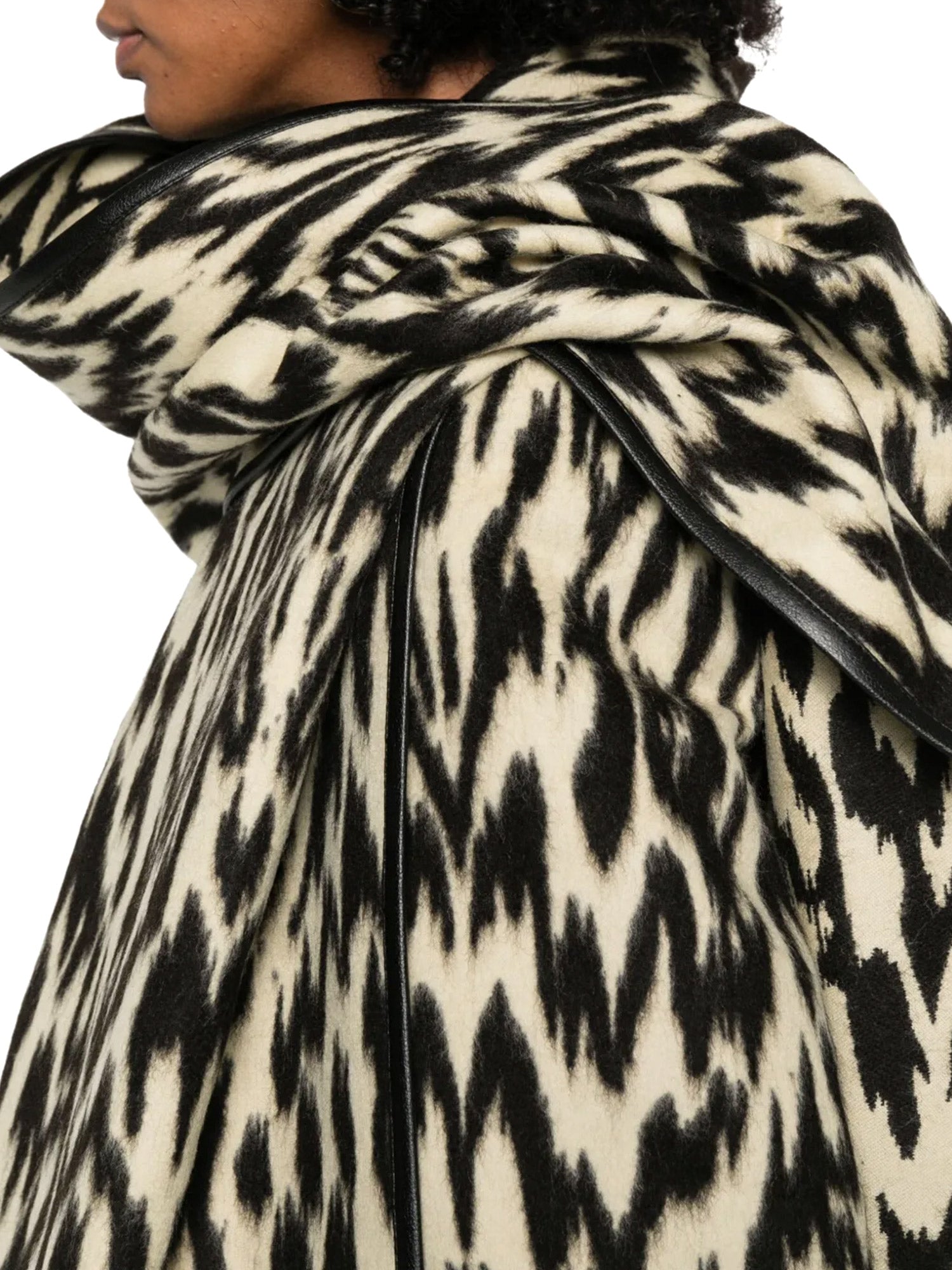 Demi Double Breasted Coat with Scarf