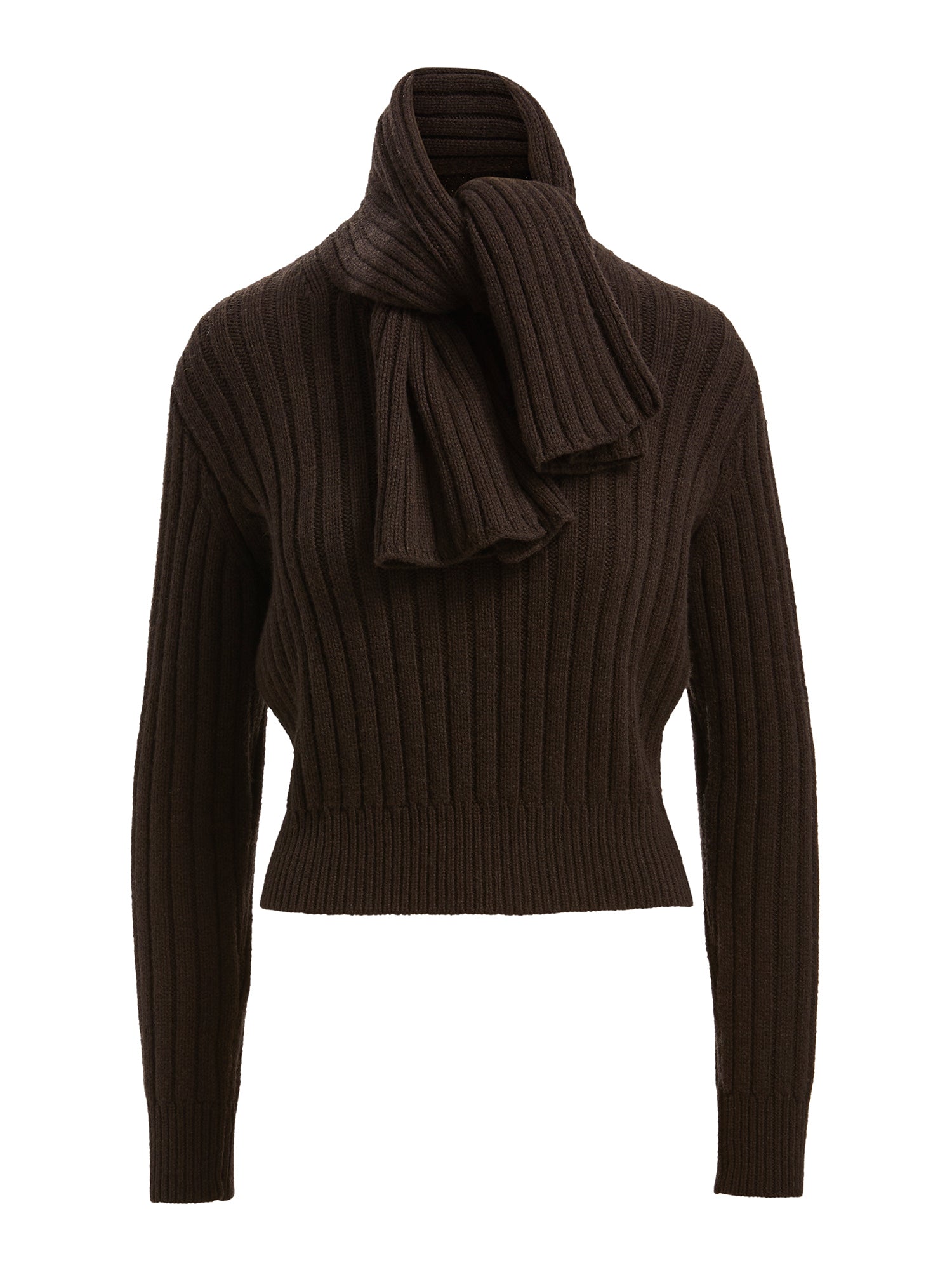 Ryan Ribbed Scarf Sweater