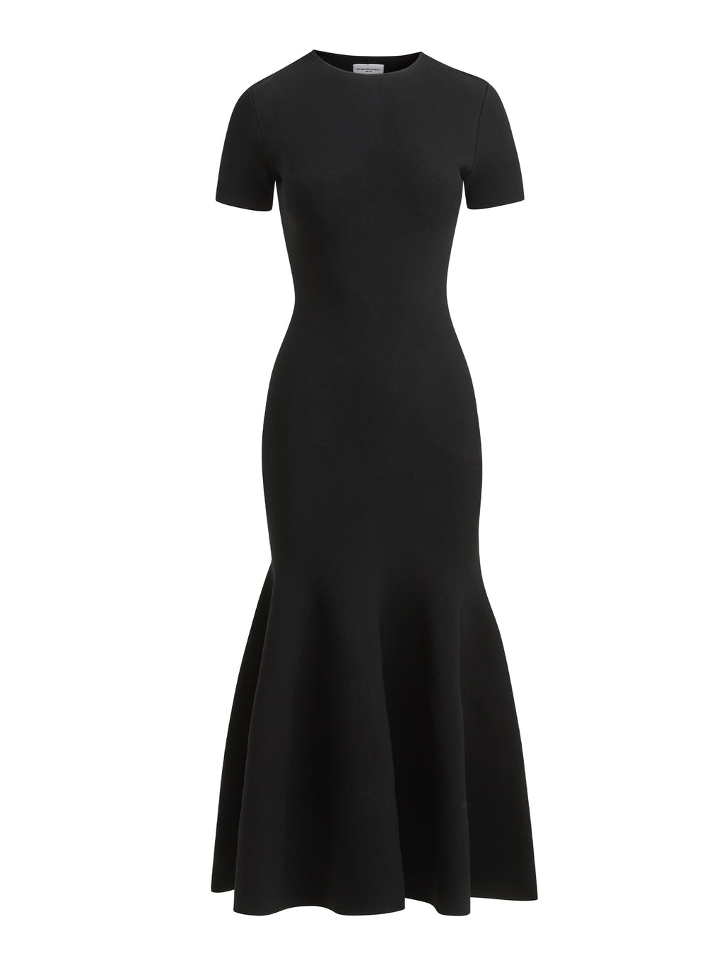Brandon Maxwell The Willa Knit Dress with Trumpet Skirt in Black S