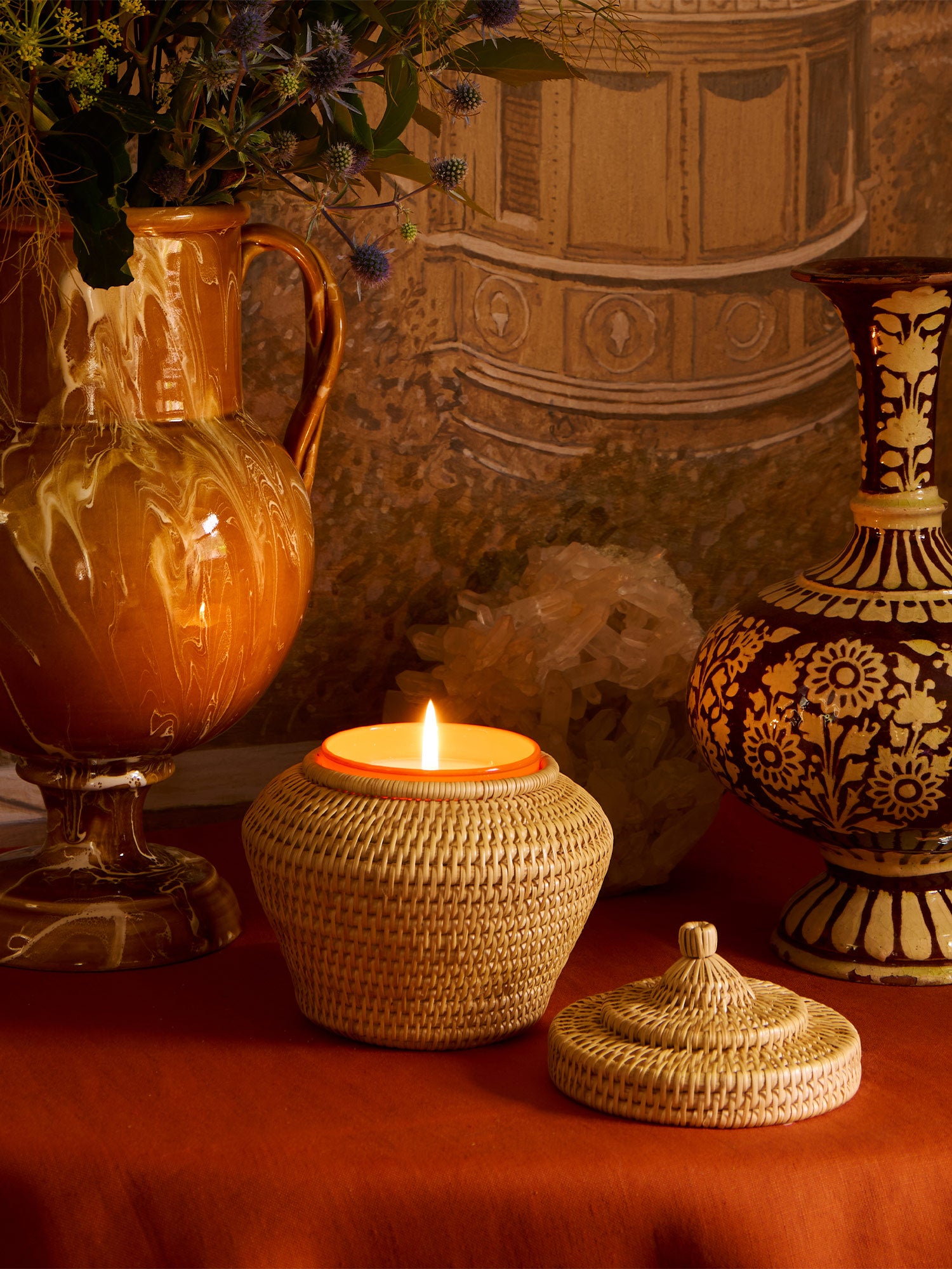 Sabbia Vimini Woven Candle Holder