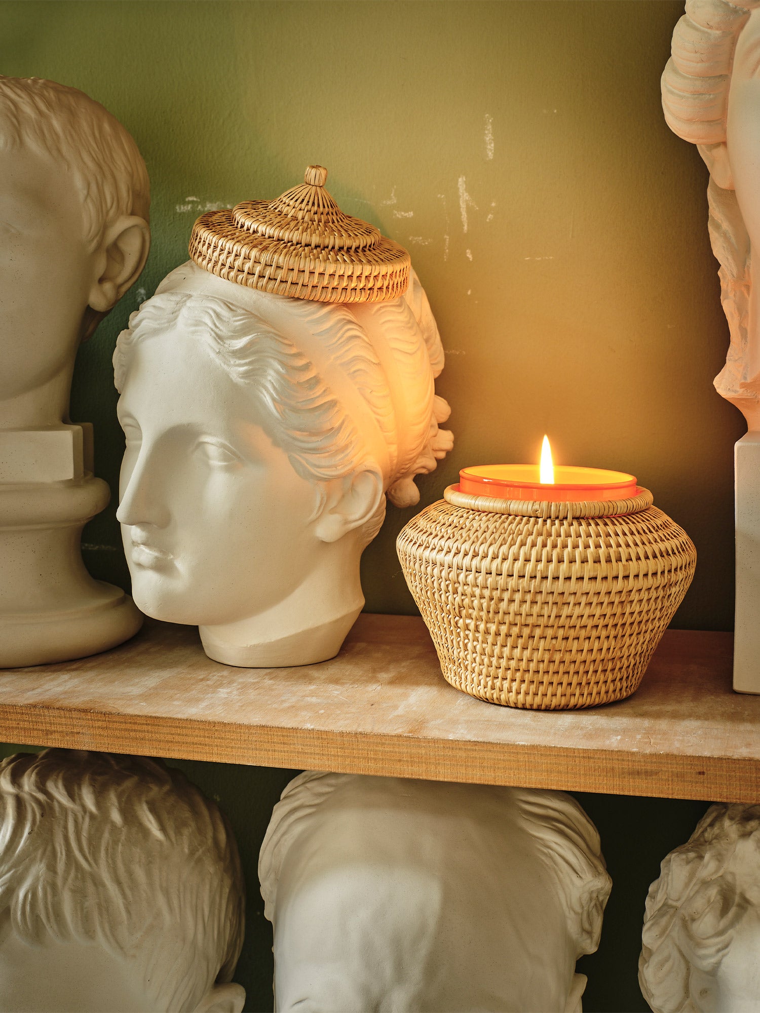 Sabbia Vimini Woven Candle Holder