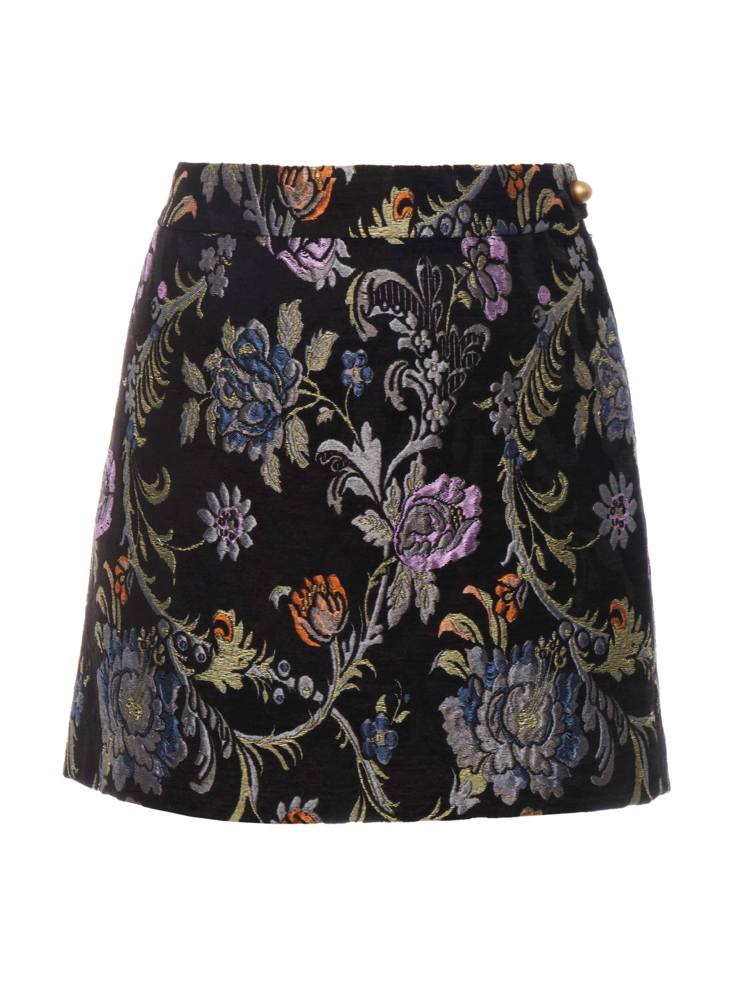 Floral Tapestry Jacquard Mini Skirt