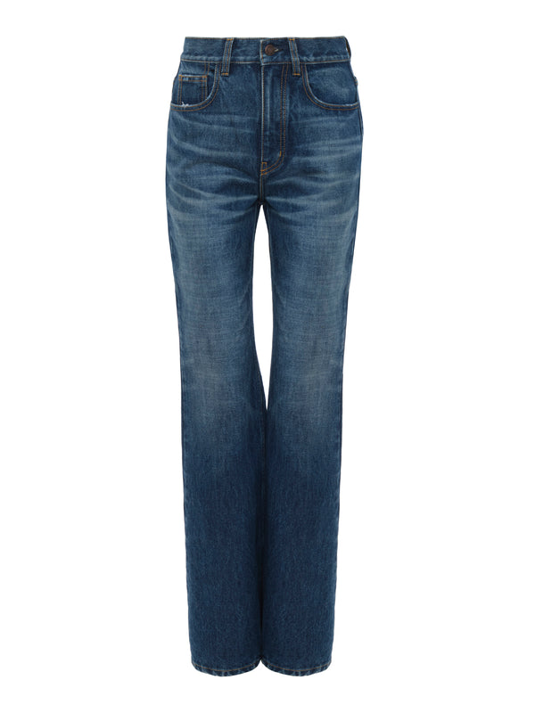 High-Rise Straight Jeans