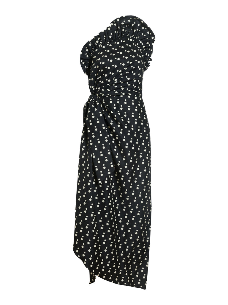 Delphine | Charlotte Dot Midi Dress – Kirna Zabête