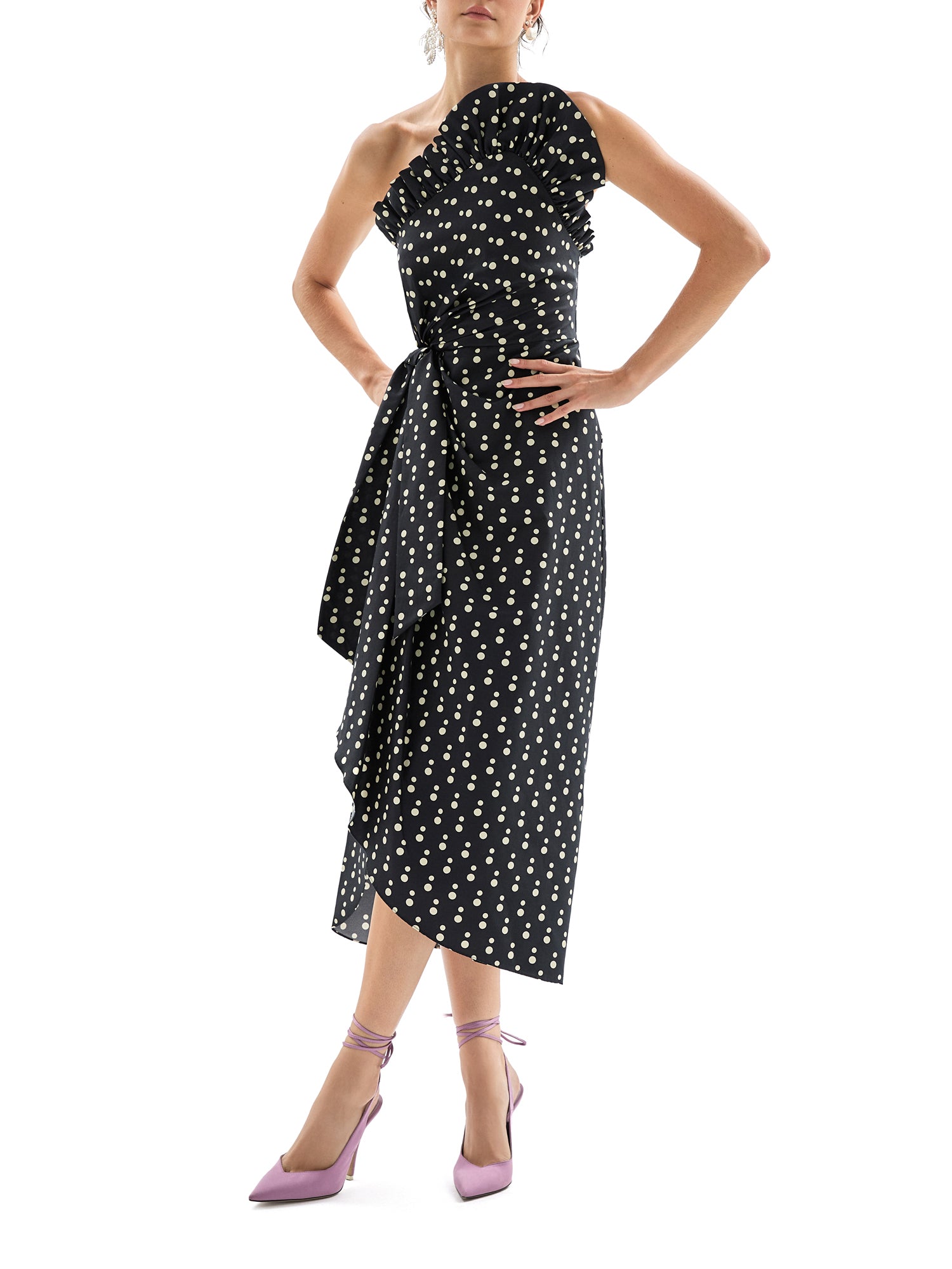 Charlotte Dot Midi Dress