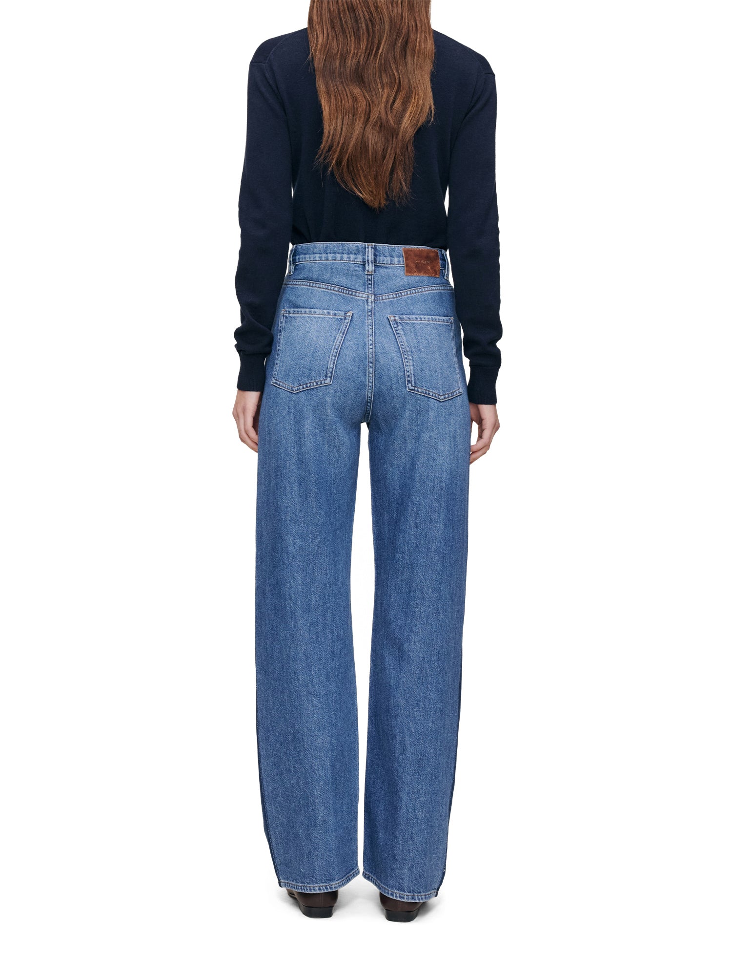 Karmine Aura Refined Wide Leg High Rise Jeans