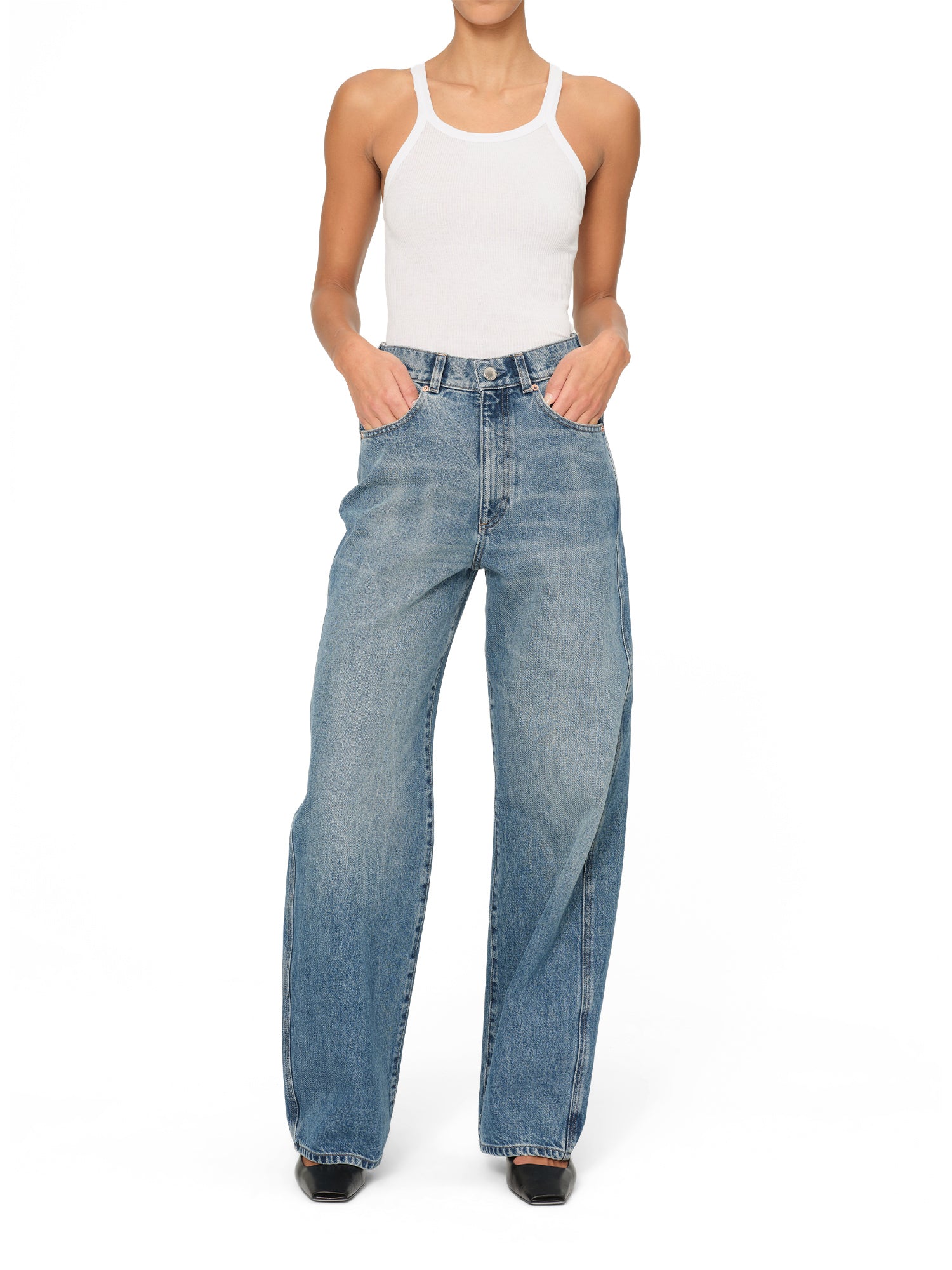 Taylor Relaxed Barrel High Rise Jeans