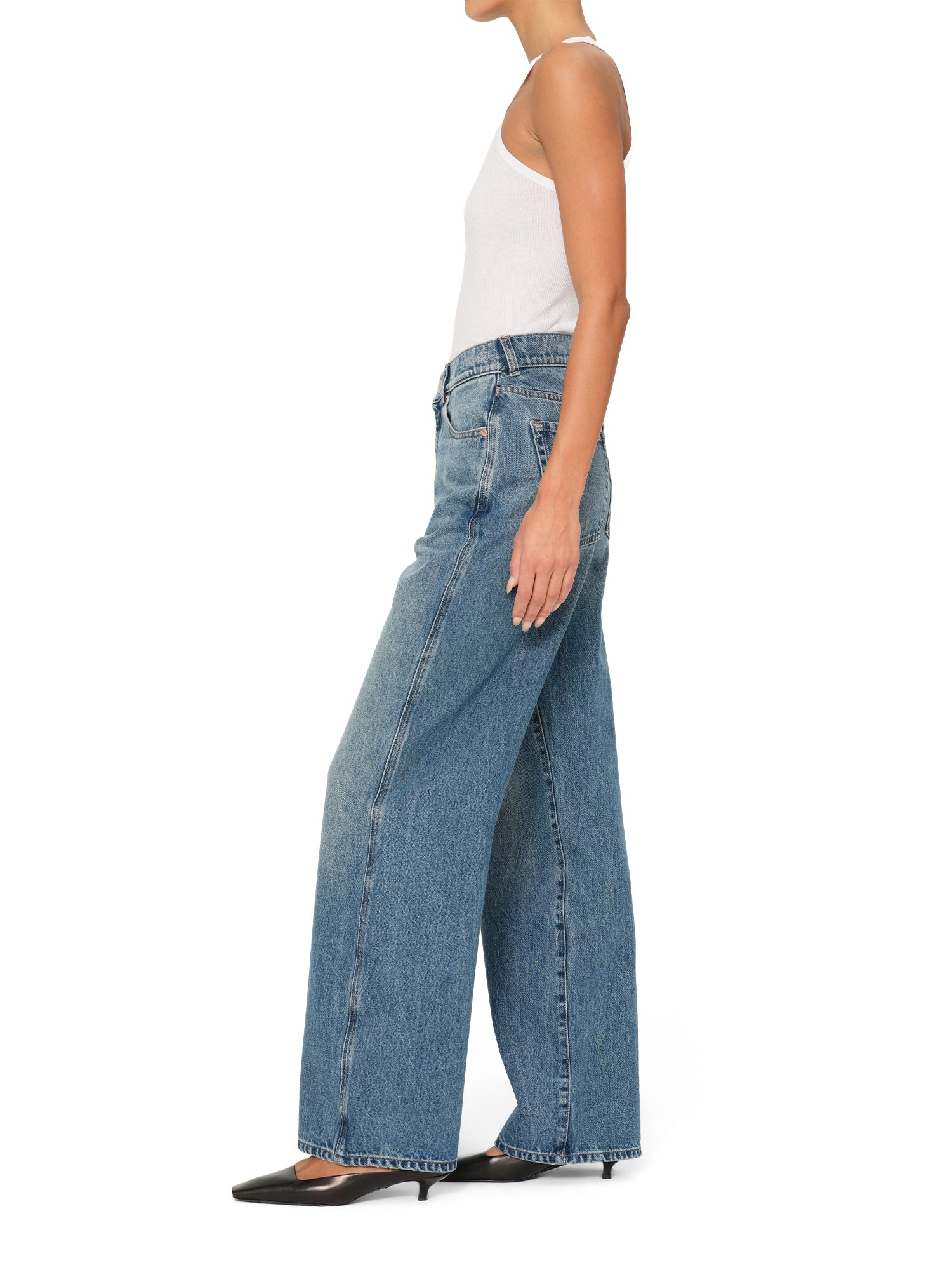 Taylor Relaxed Barrel High Rise Jeans