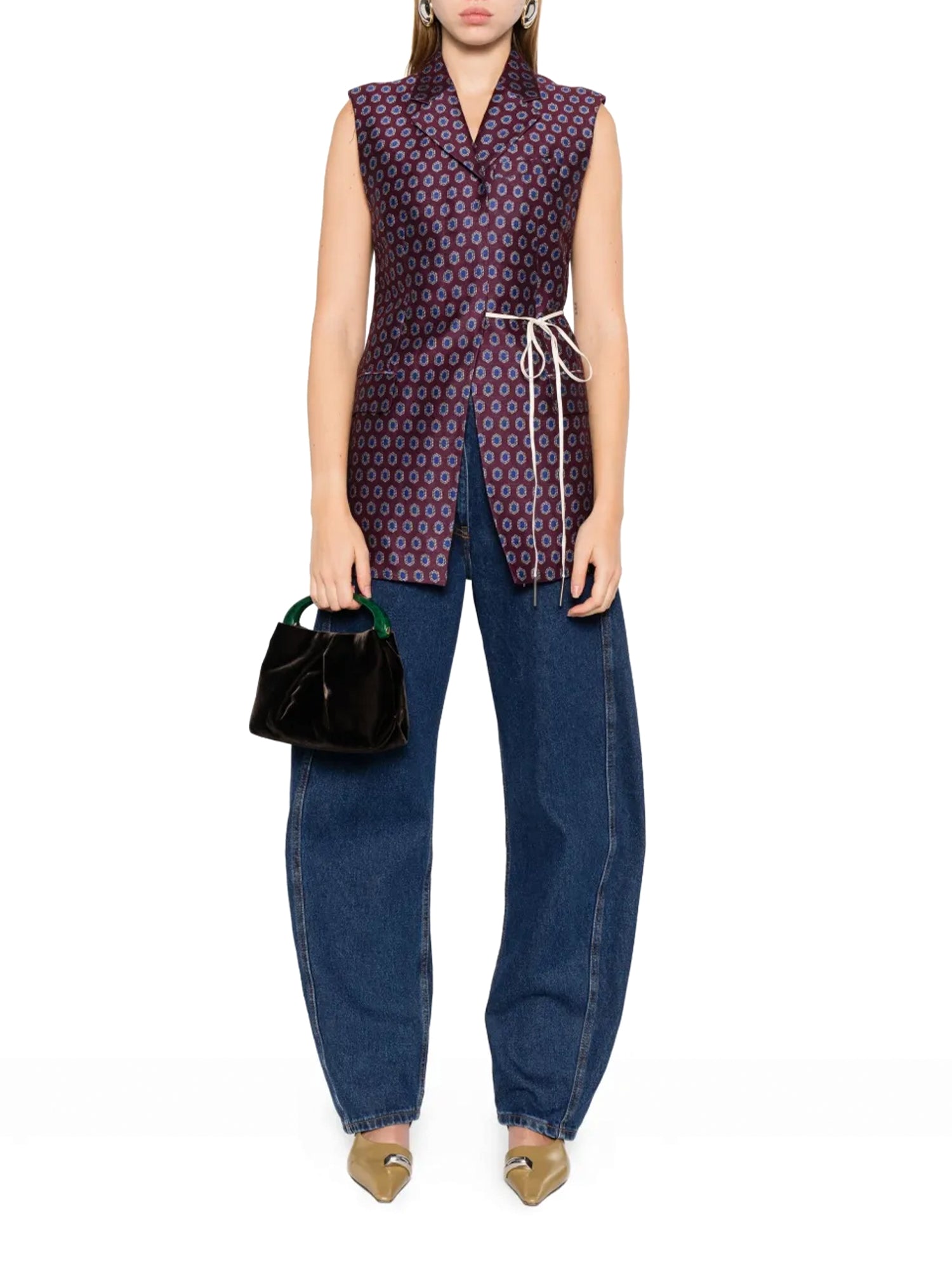 Dries van Noten | Bimbila Jacquard Wrap Vest – Kirna Zabête