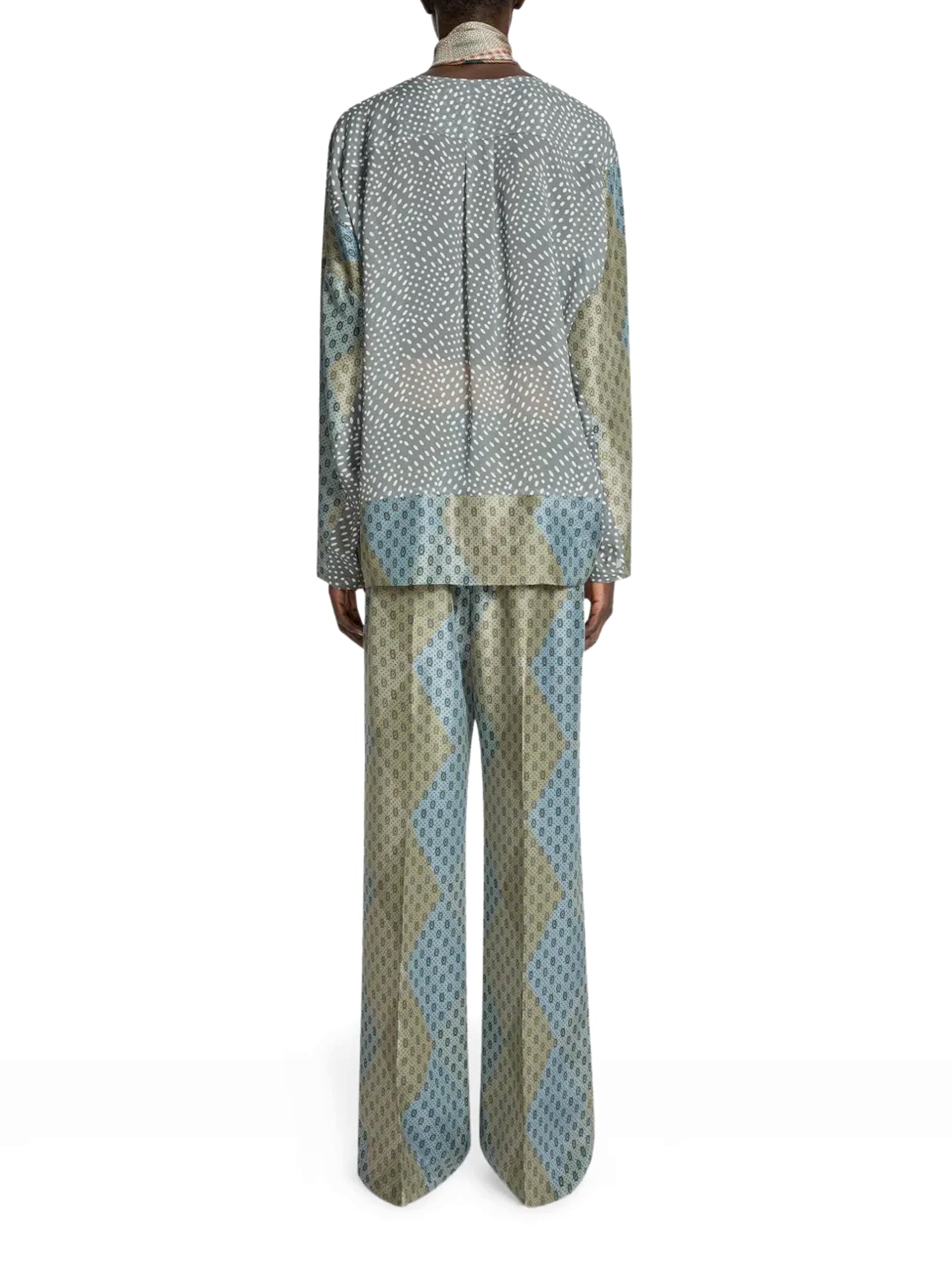 Caias Silk Contrast Top
