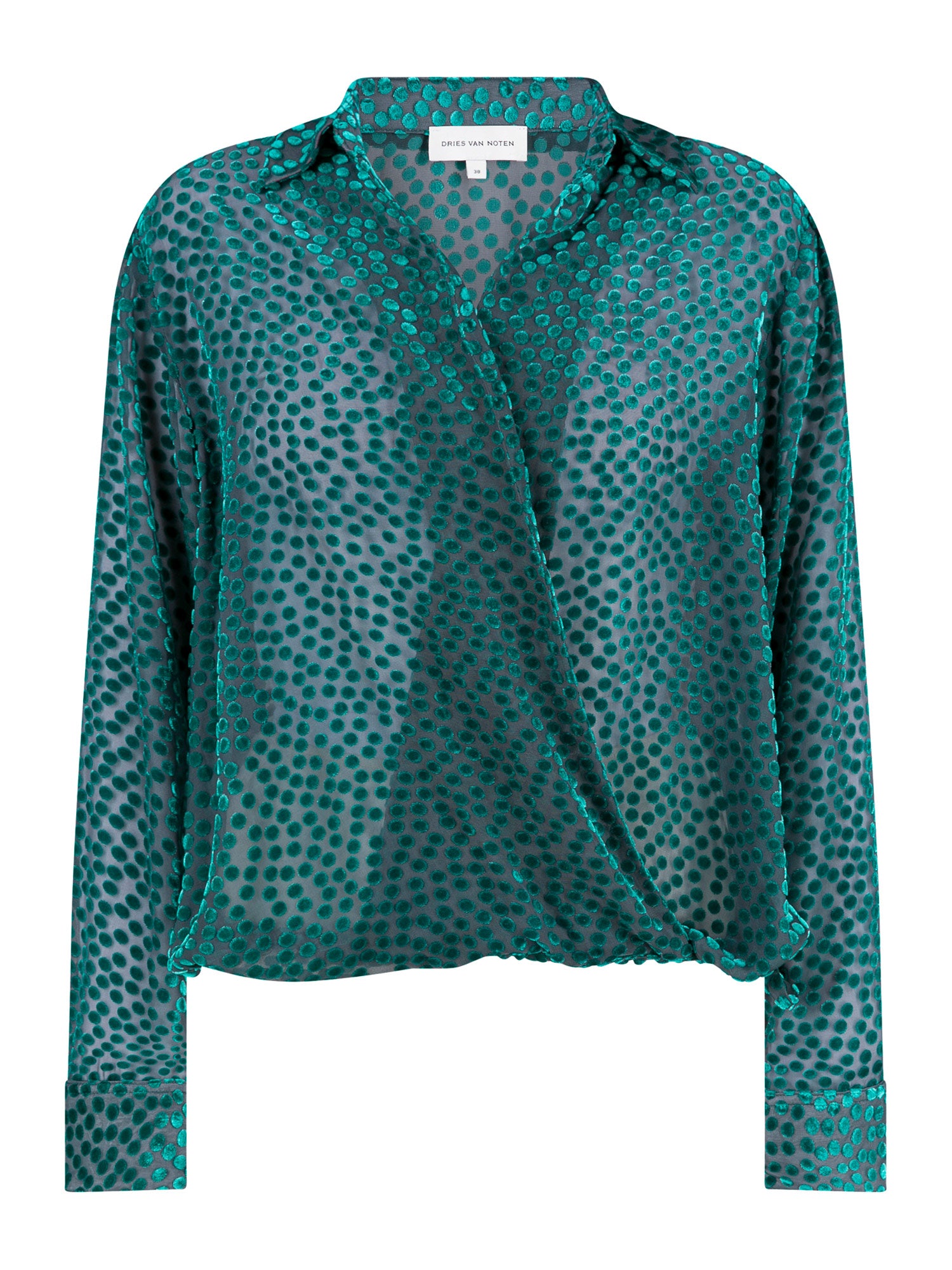 Cedal Devoré Wrap Shirt