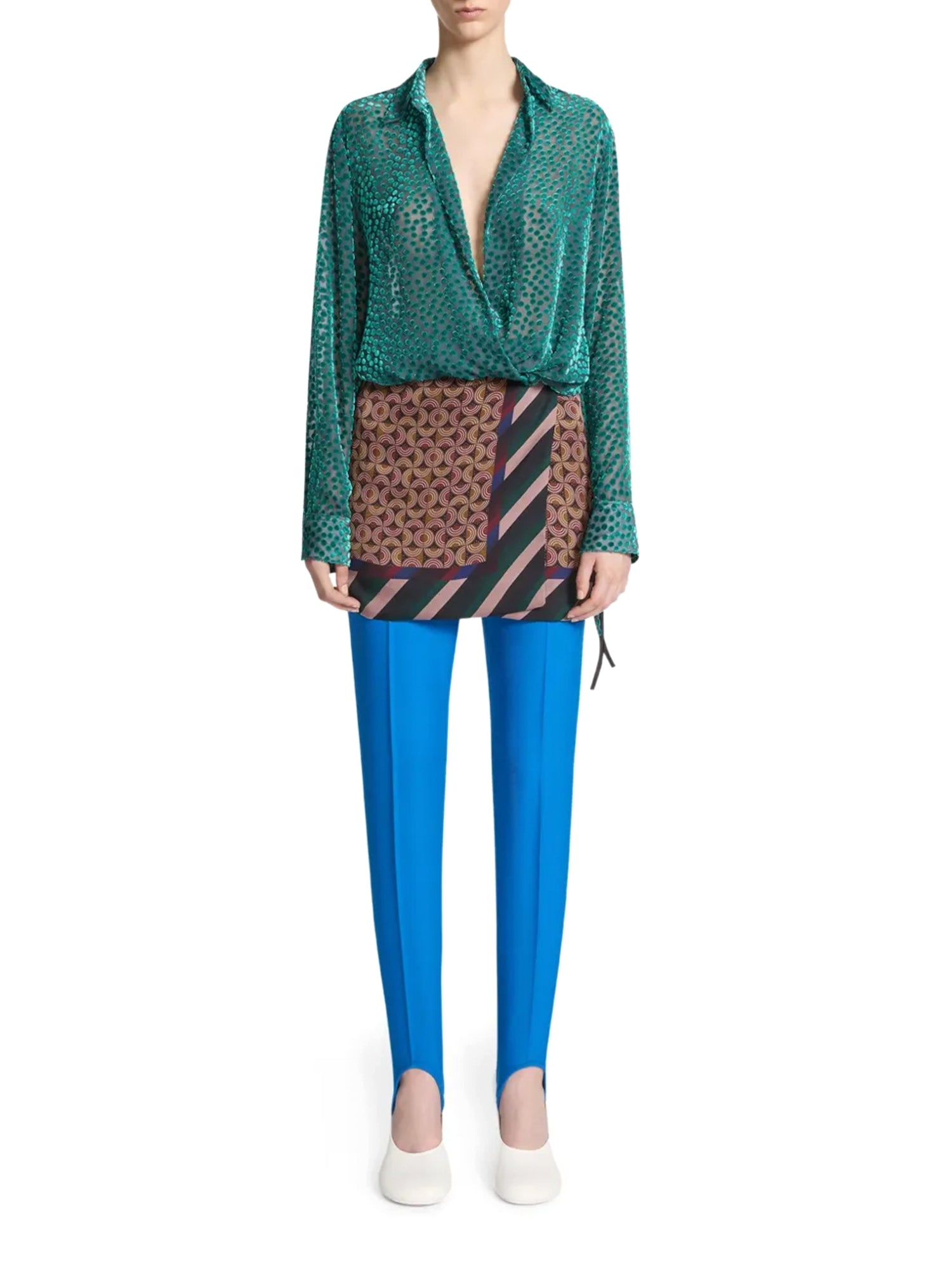 Cedal Devoré Wrap Shirt