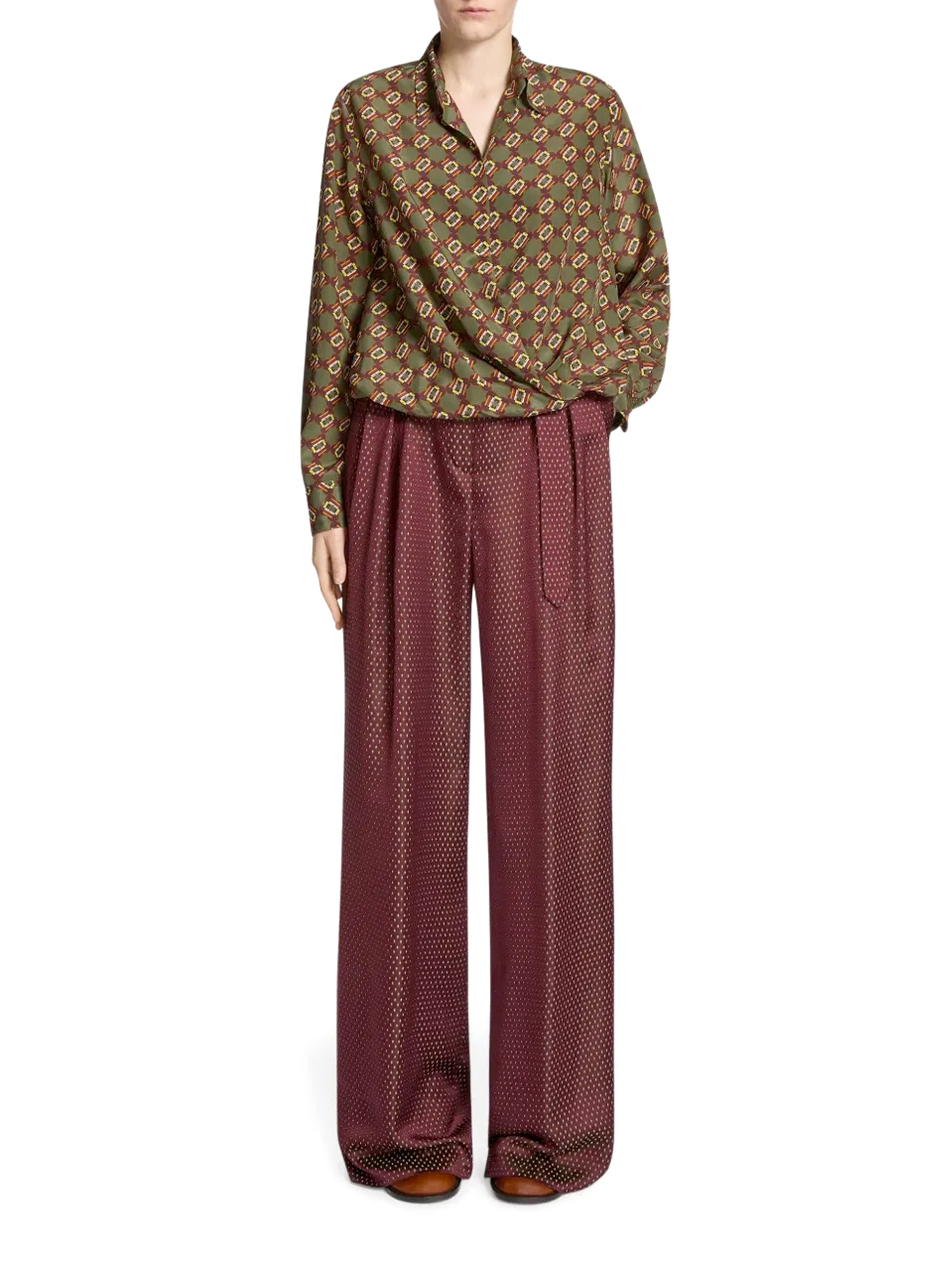 Cedal Silk Wrap Shirt