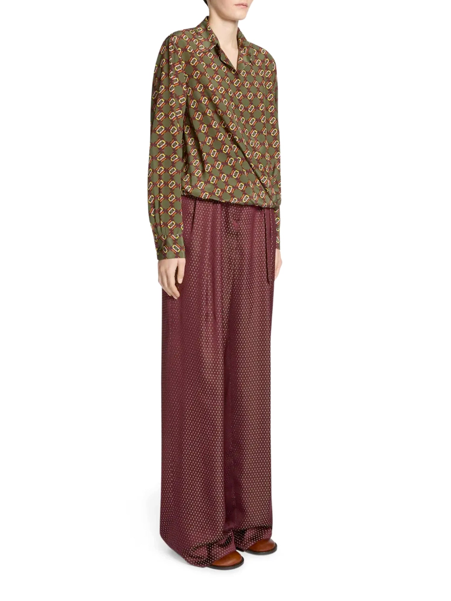 Cedal Silk Wrap Shirt