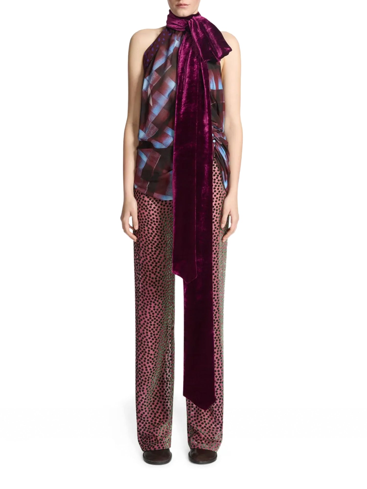 Cevira Viscose Halterneck Top