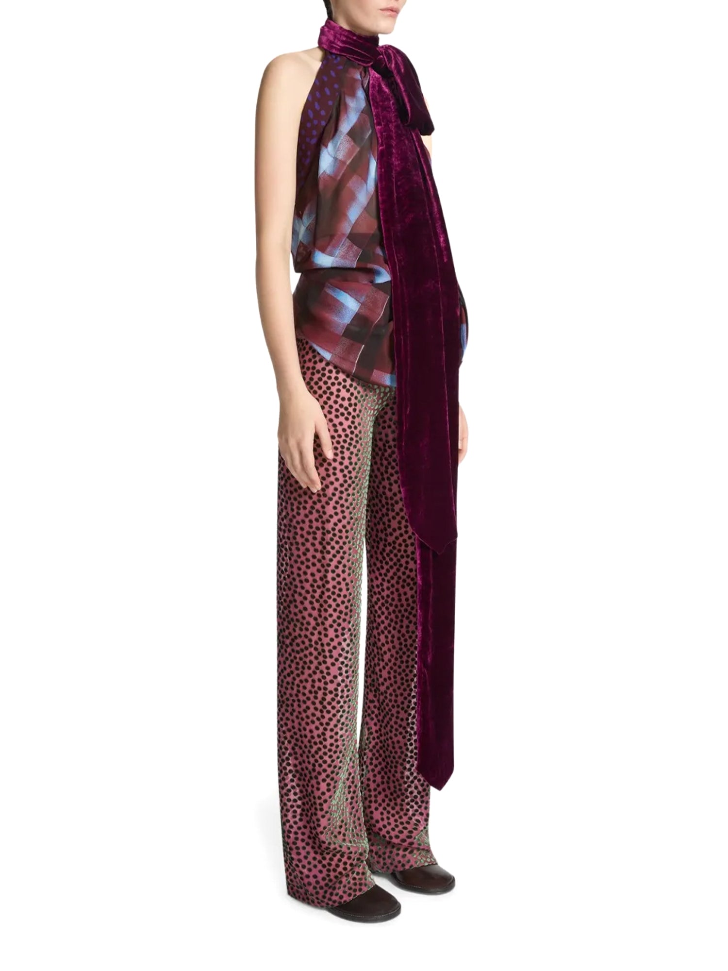 Cevira Viscose Halterneck Top