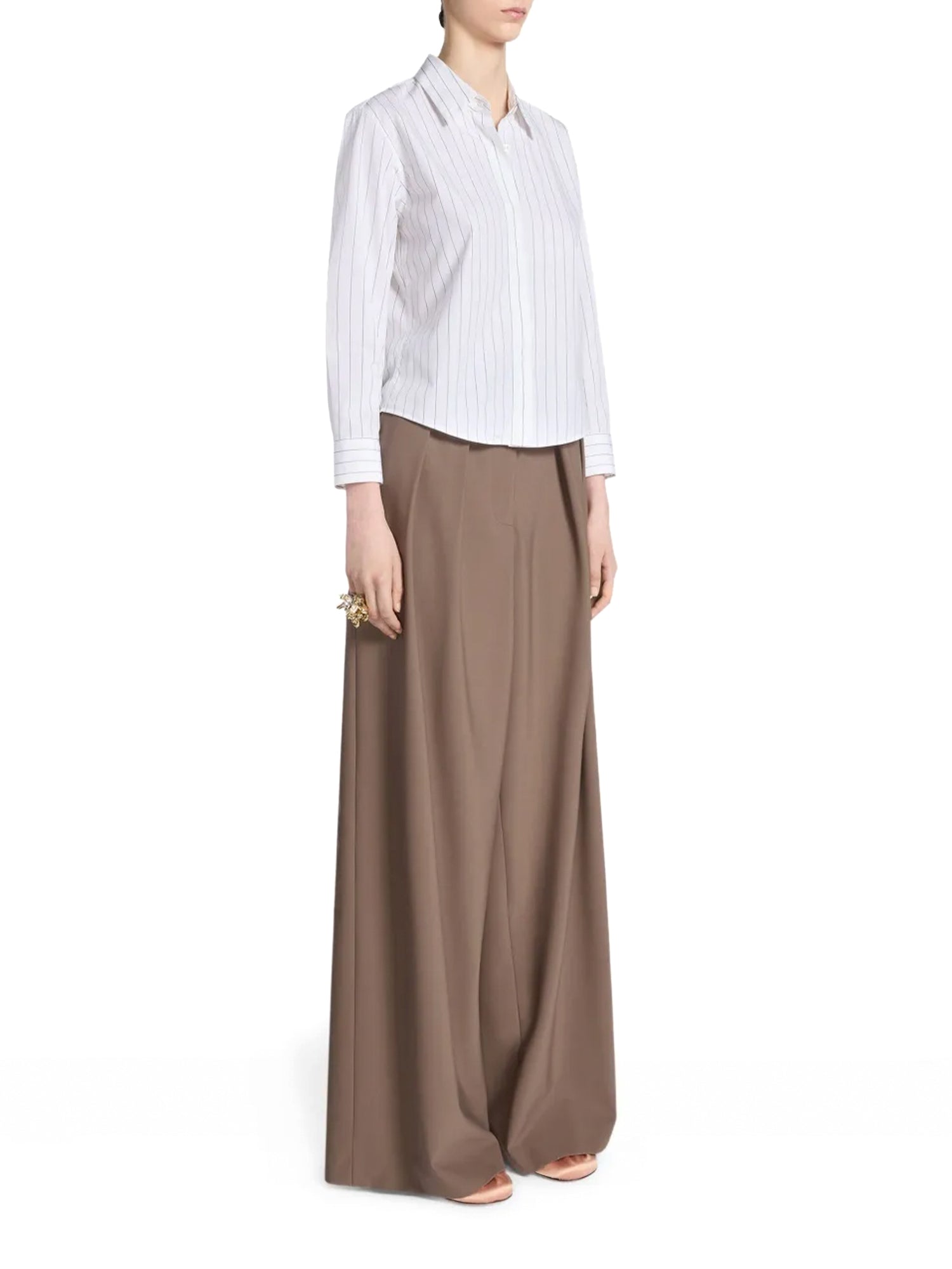Clavini Boxy Cotton Shirt