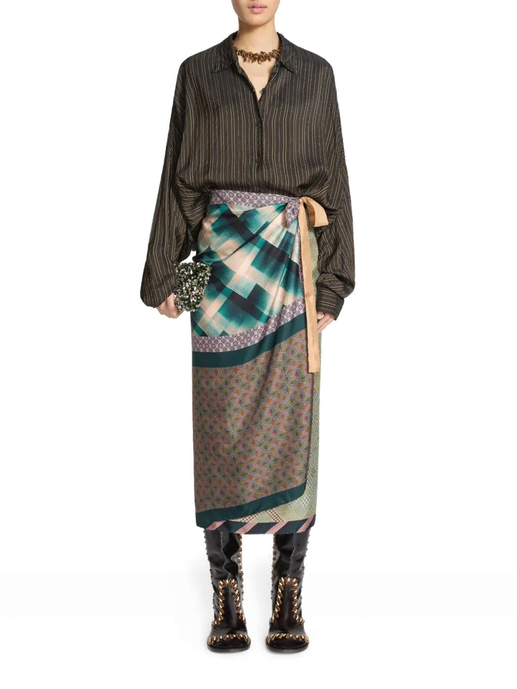 Dries van Noten | Scarfy Long Wrap Skirt – Kirna Zabête