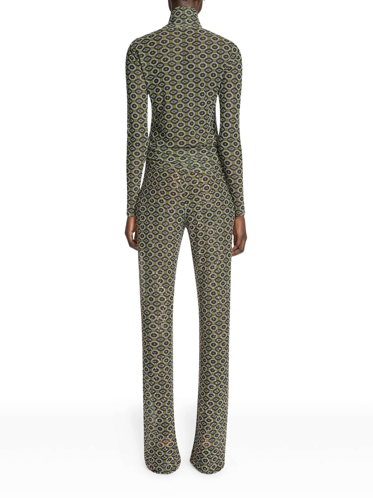 Hoyser Mesh Turtleneck Top