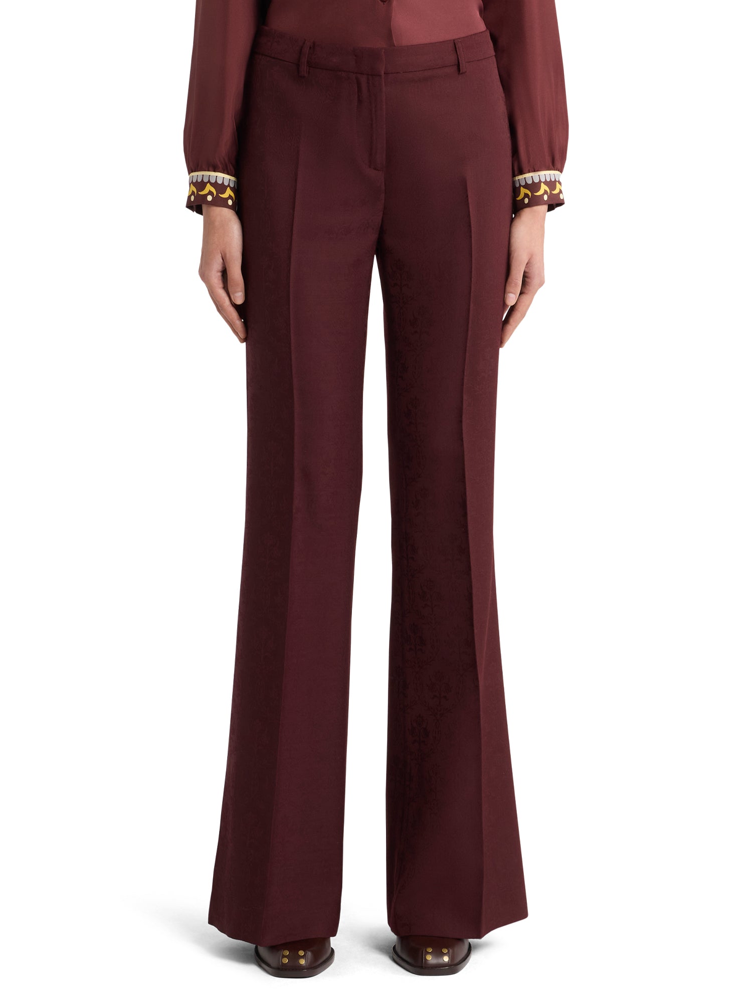 Cool Wool Jacquard Trousers