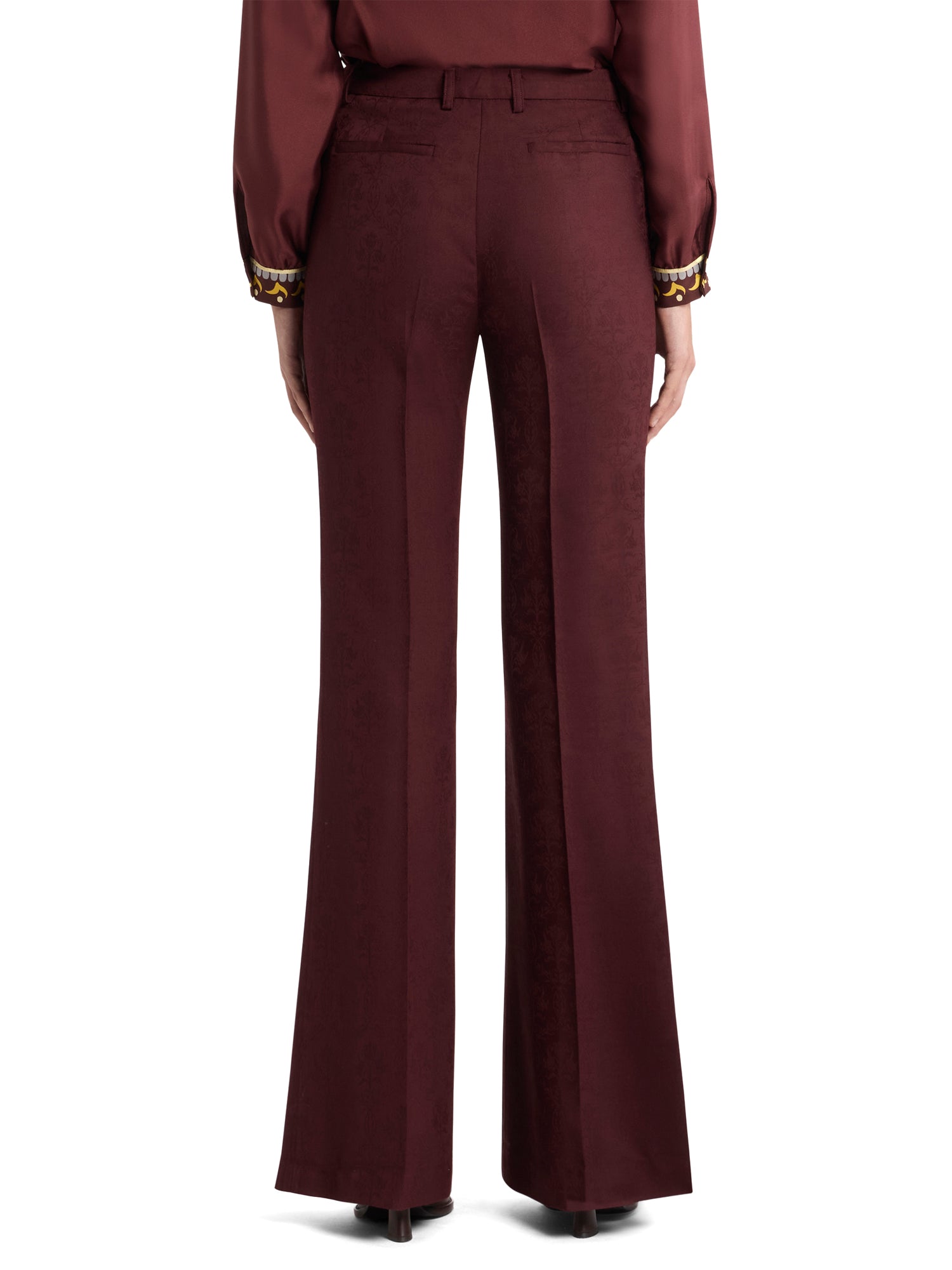 Cool Wool Jacquard Trousers