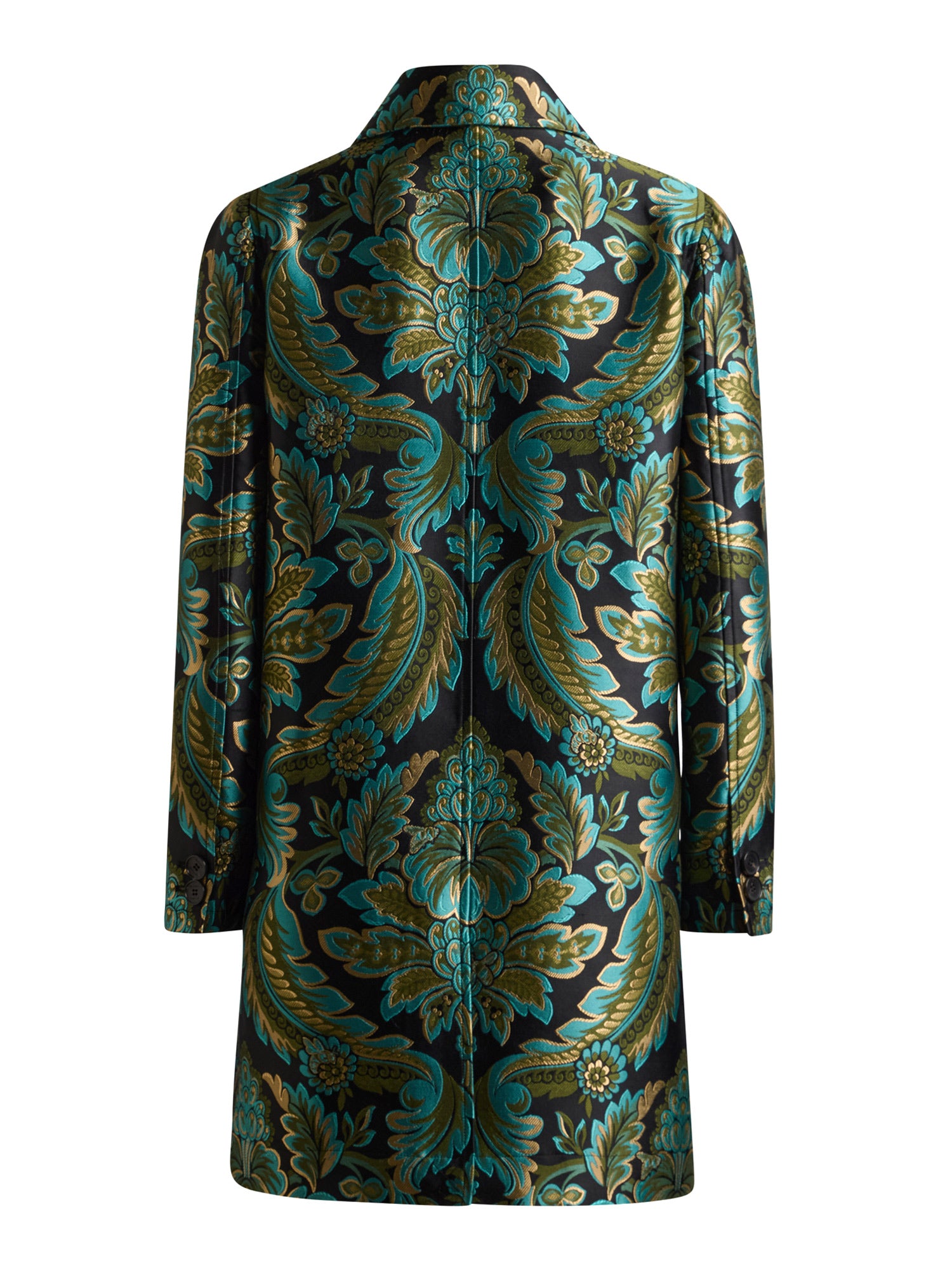 Flower and Bee Jacquard Coat