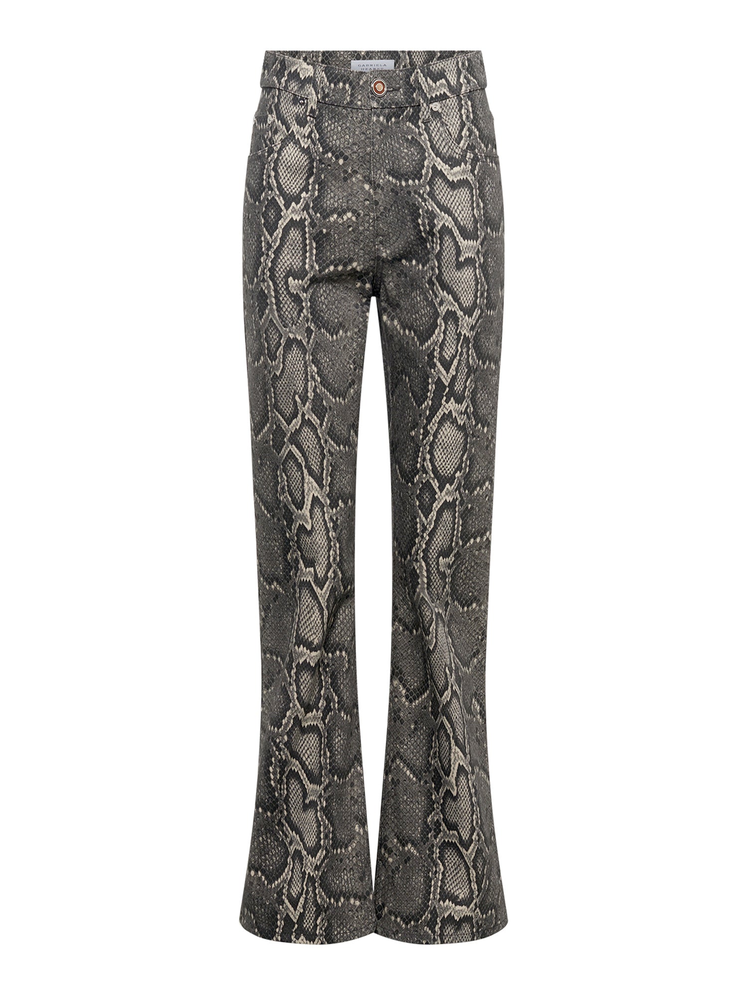 Ezra Python Bootcut Cropped Jeans
