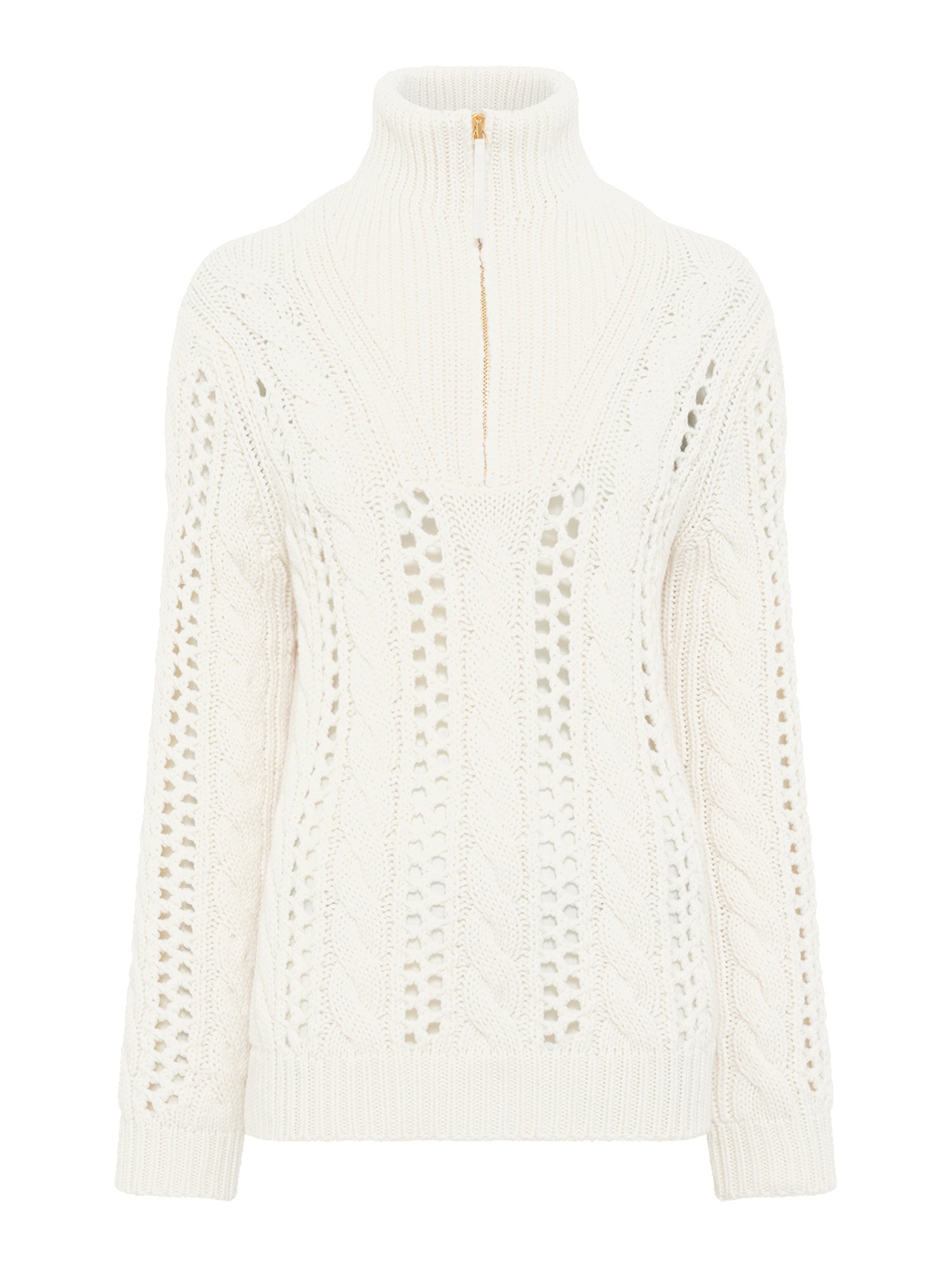 Idris Cashmere Mock Funnel Neck Sweater