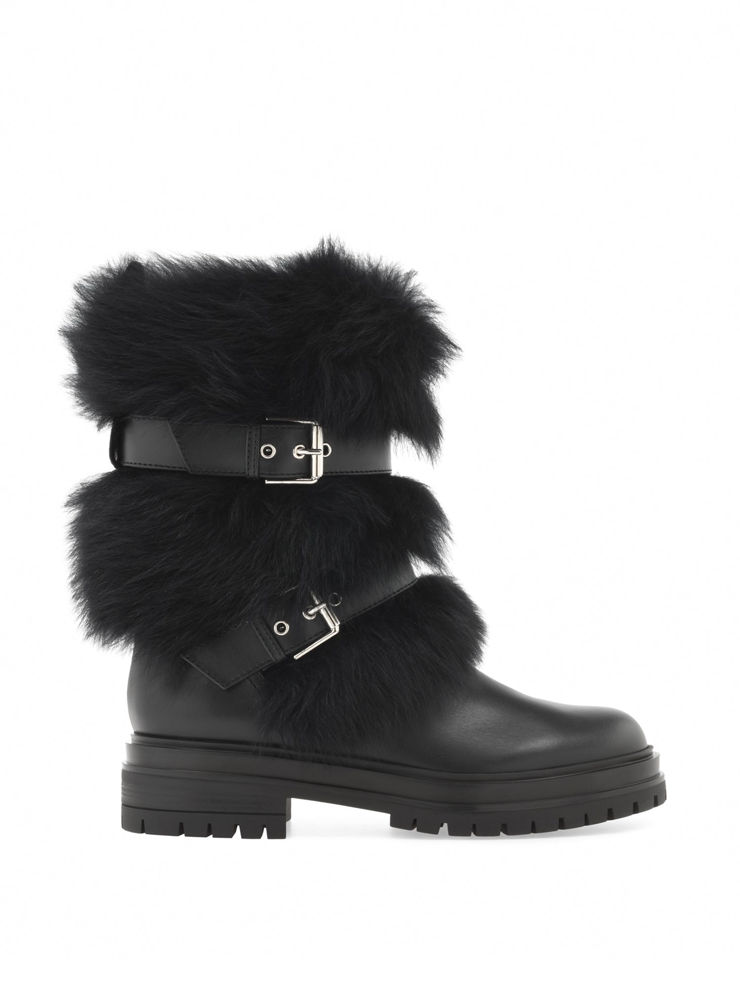Maverick Shearling Biker Boots