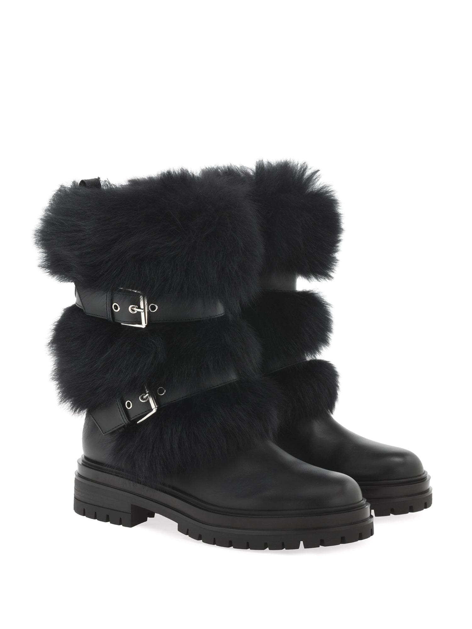 Maverick Shearling Biker Boots