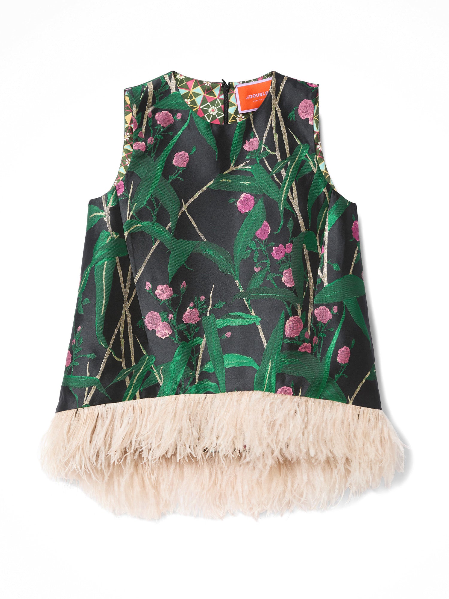 La Scala Top with Feathers