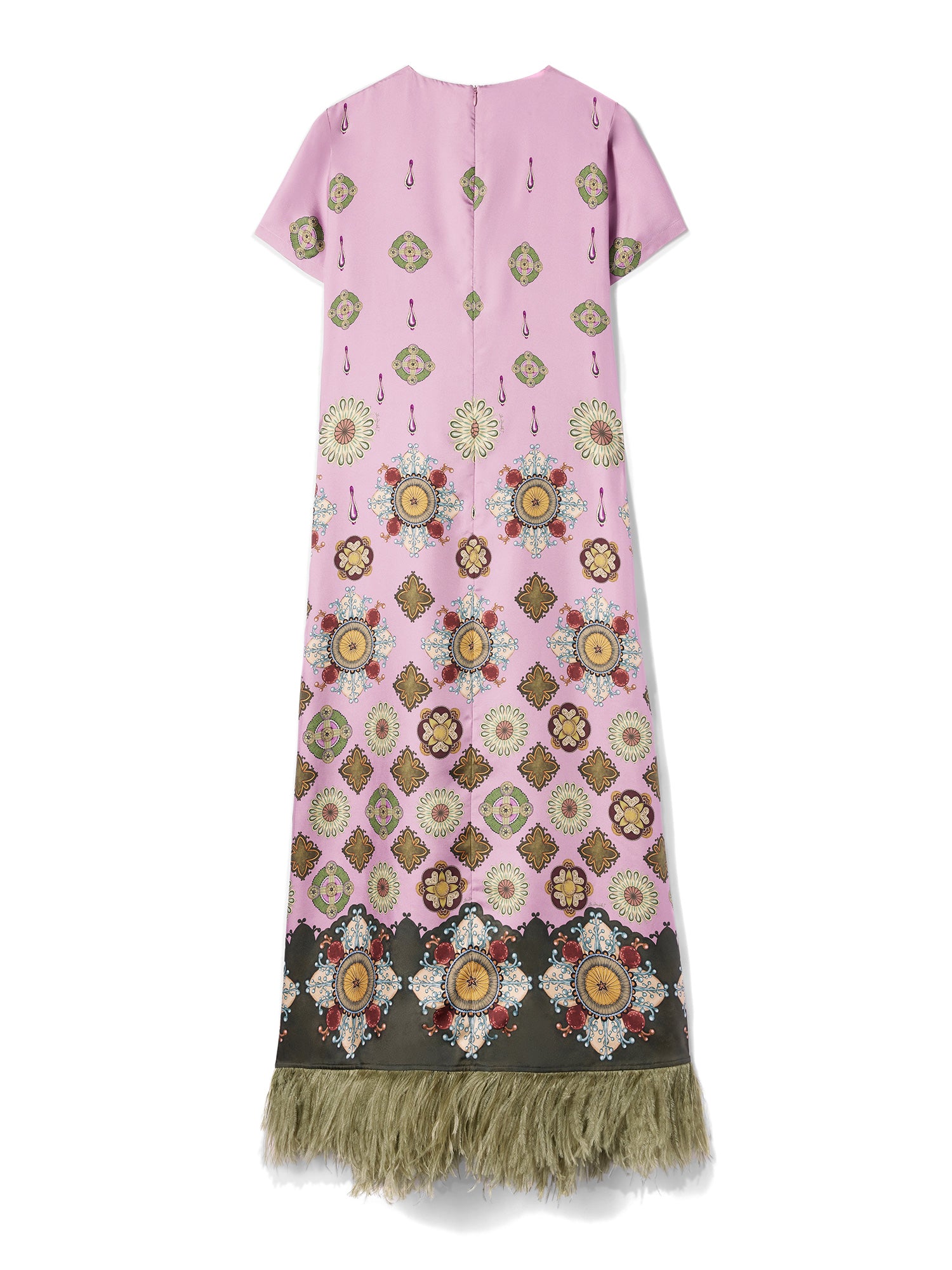 Swing Dress with Feathers