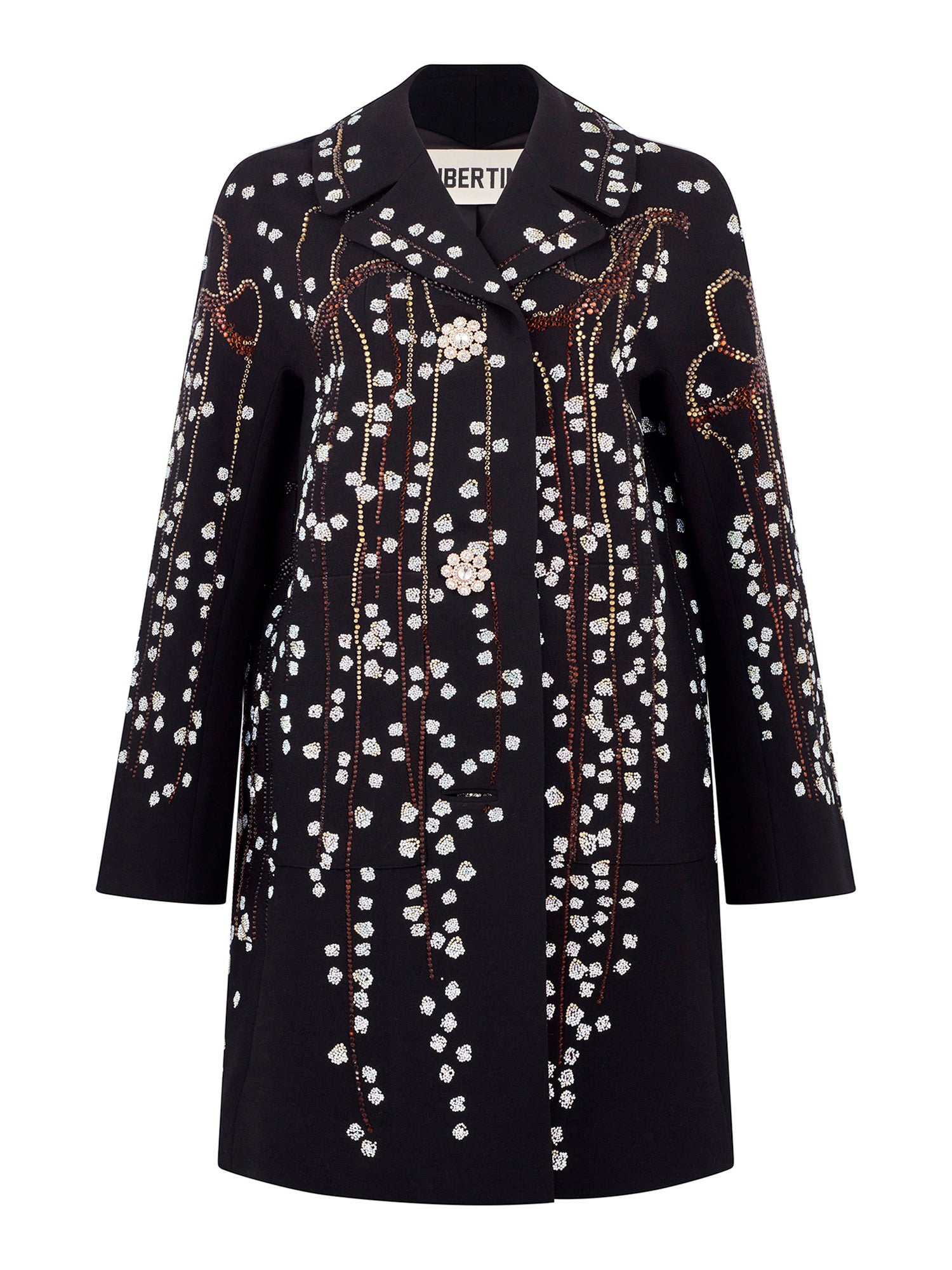 Sakura Long Sleeve Patch Pocket Coat