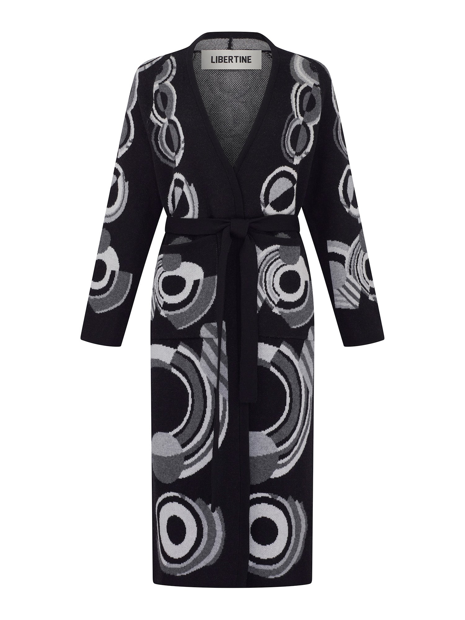 Sonia Long Slim Belted Cardigan