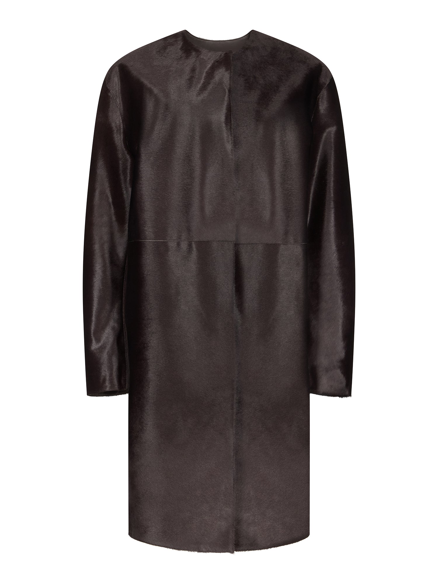 Miller Pony-Effect Leather Coat