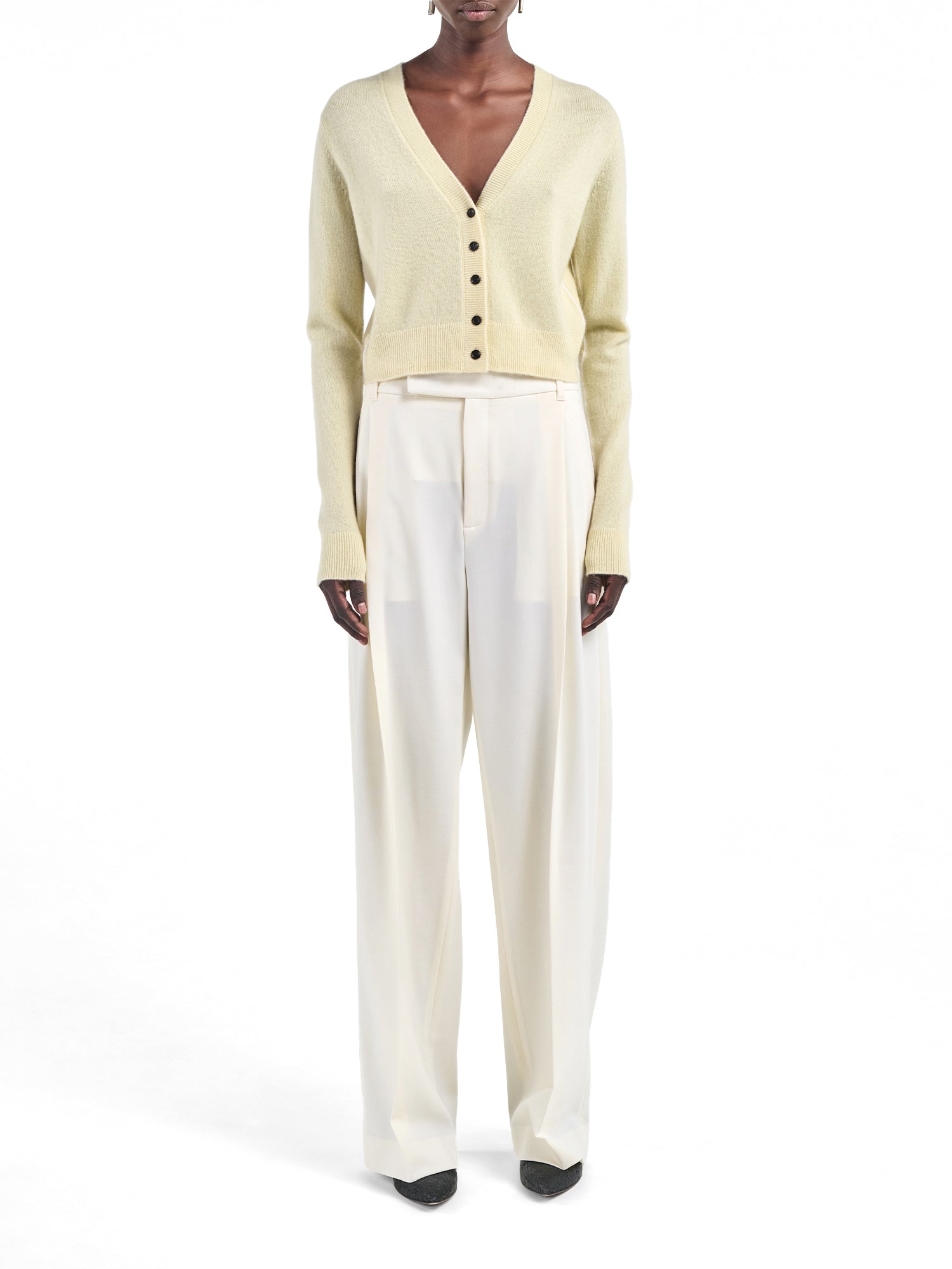 Shrunken V Cardigan
