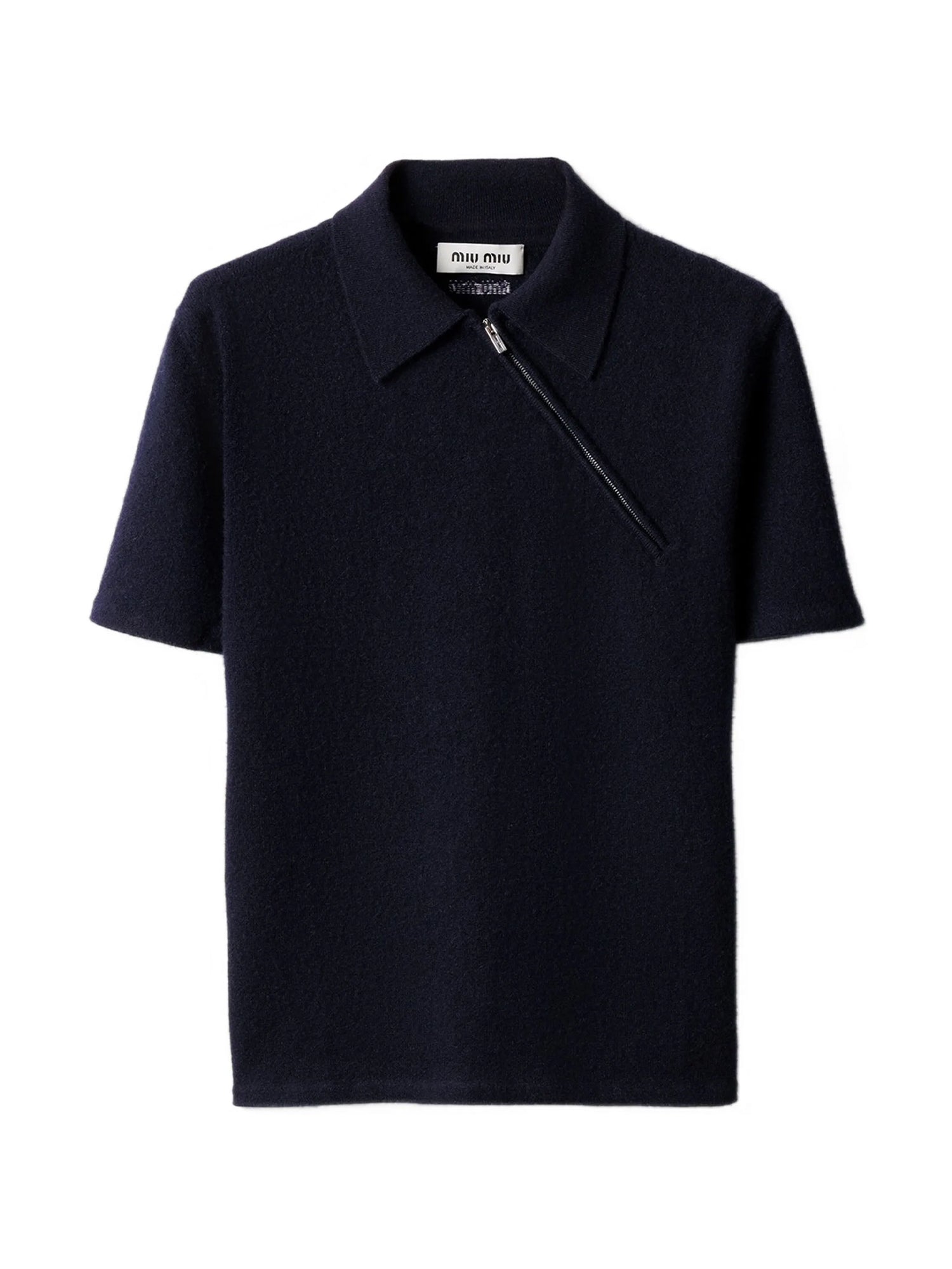 Zipped Cashmere Polo Shirt